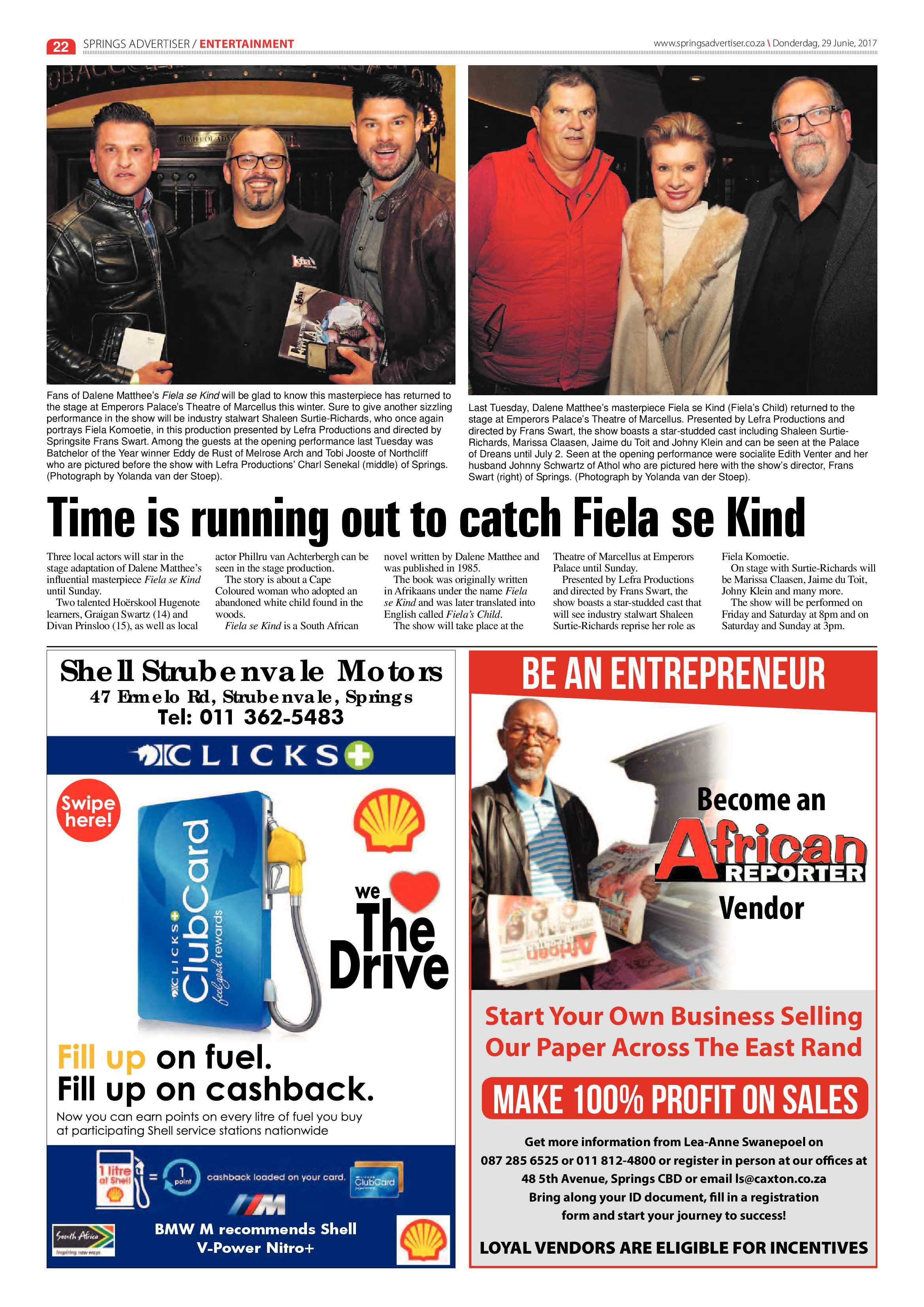 Springs Advertiser 29 June 2017 page 22