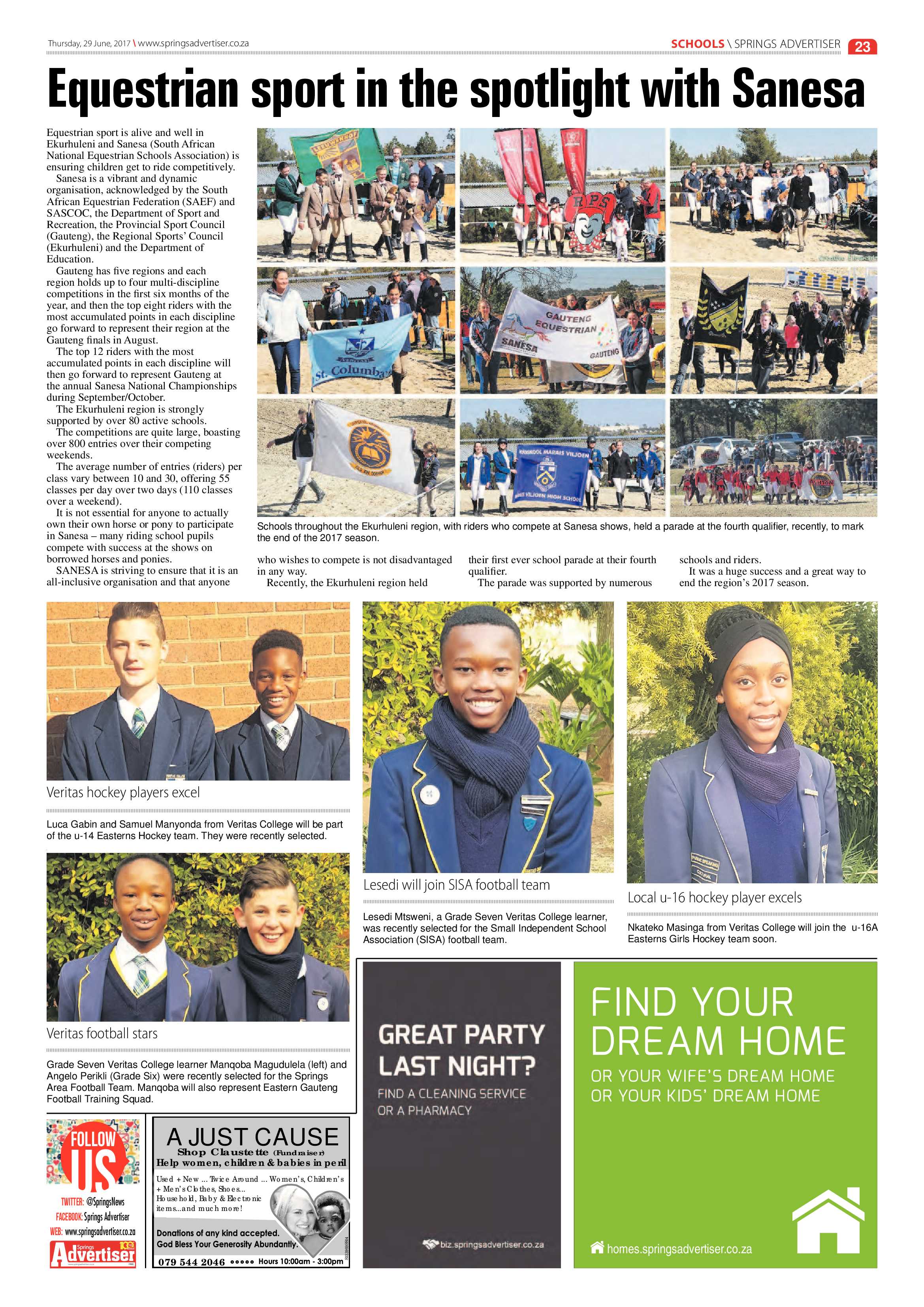 Springs Advertiser 29 June 2017 page 23