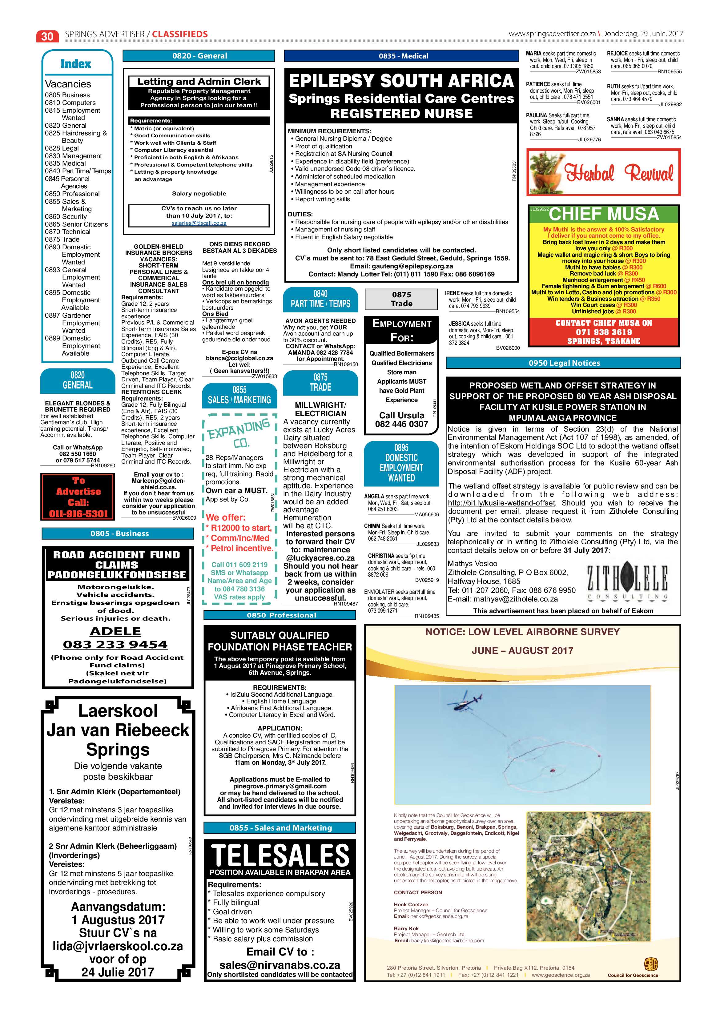 Springs Advertiser 29 June 2017 page 30