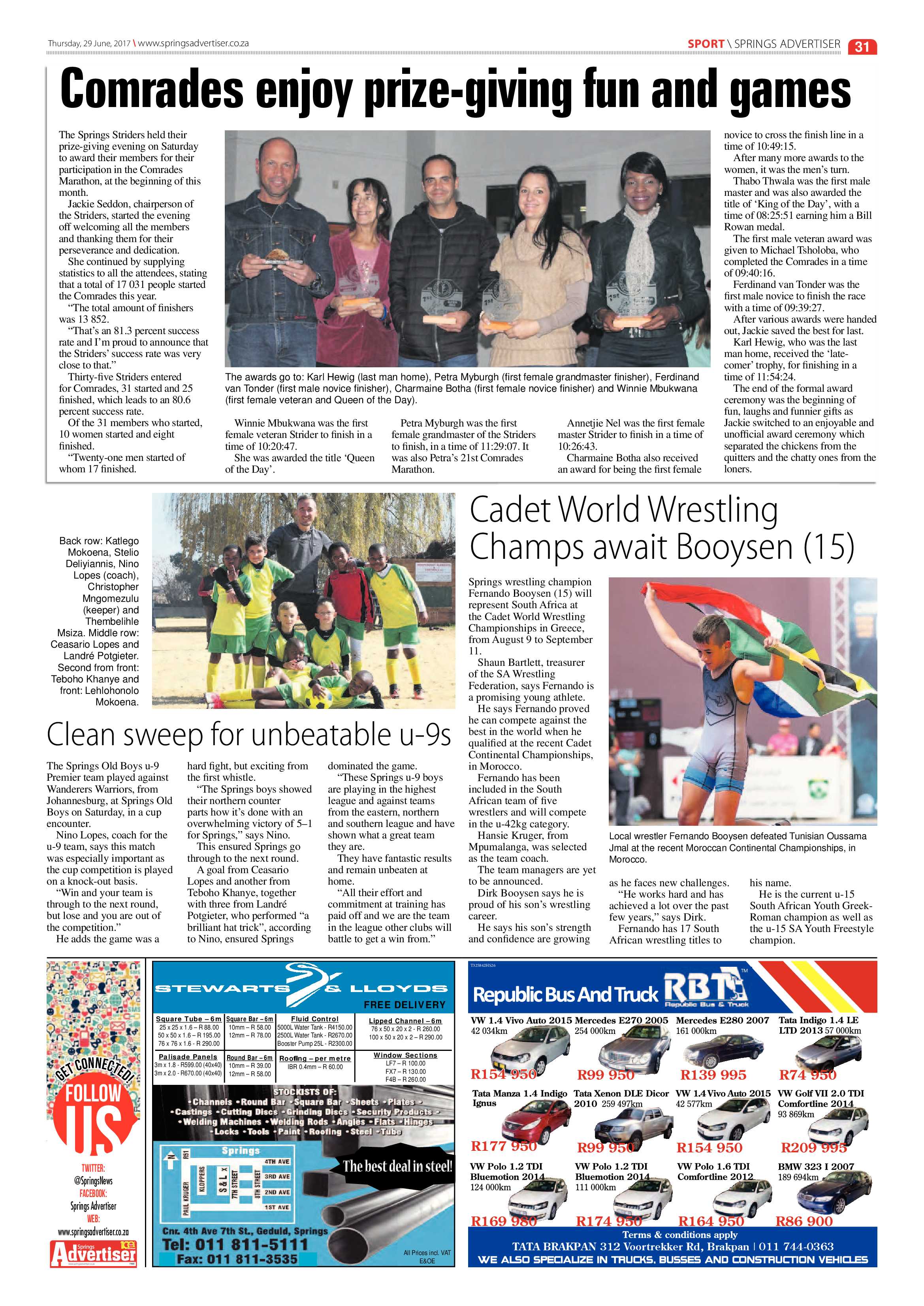 Springs Advertiser 29 June 2017 page 31