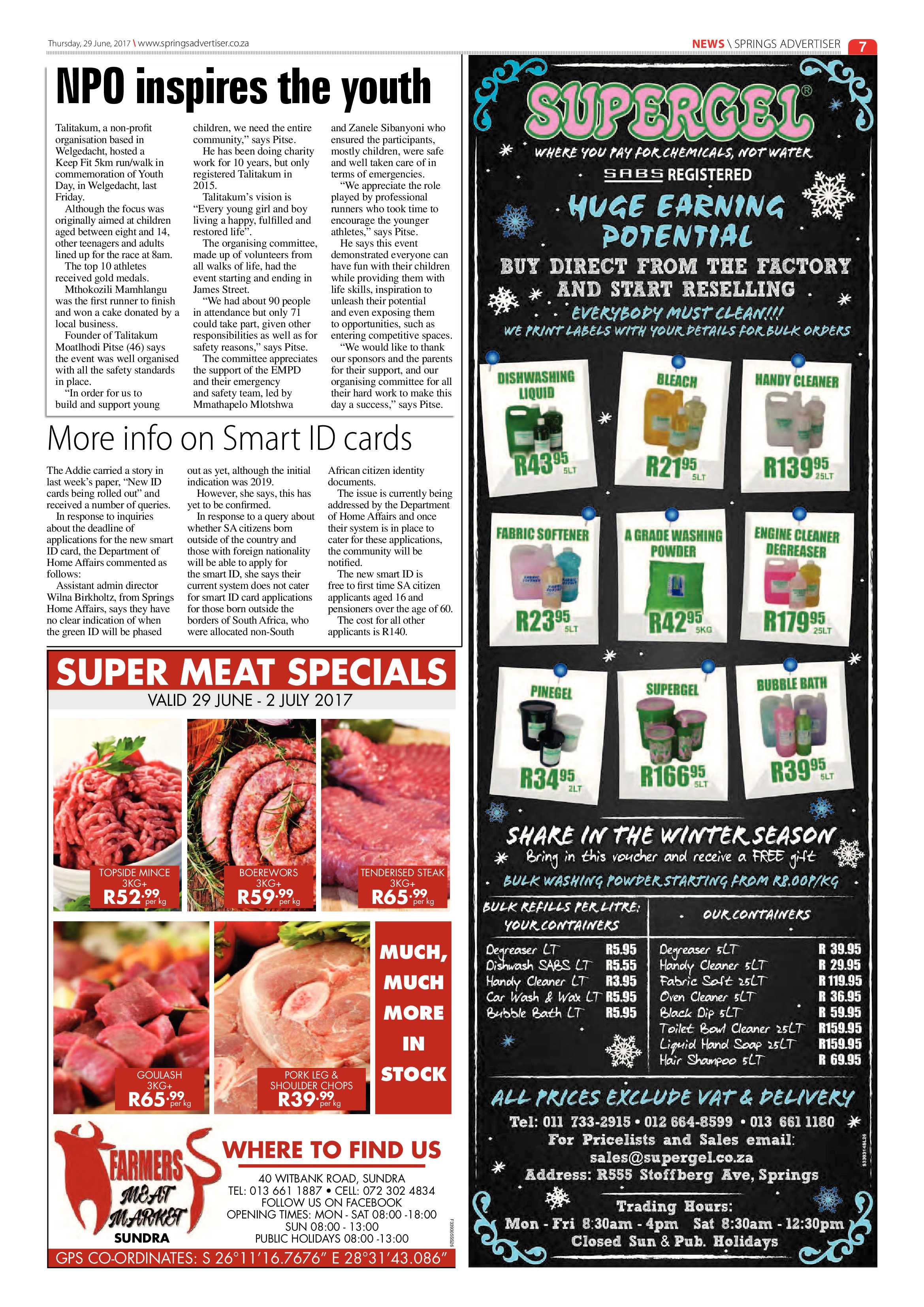 Springs Advertiser 29 June 2017 page 7