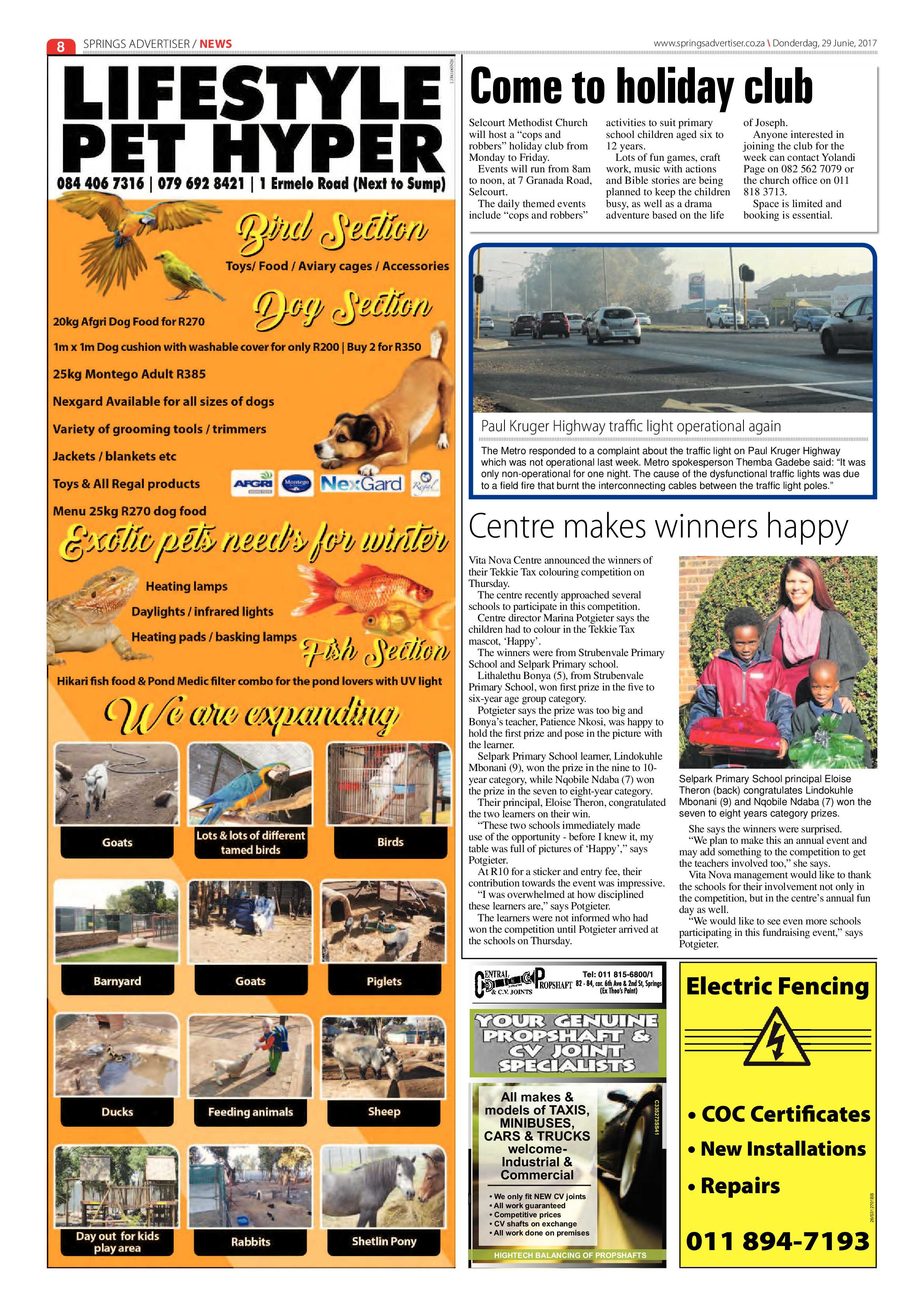 Springs Advertiser 29 June 2017 page 8