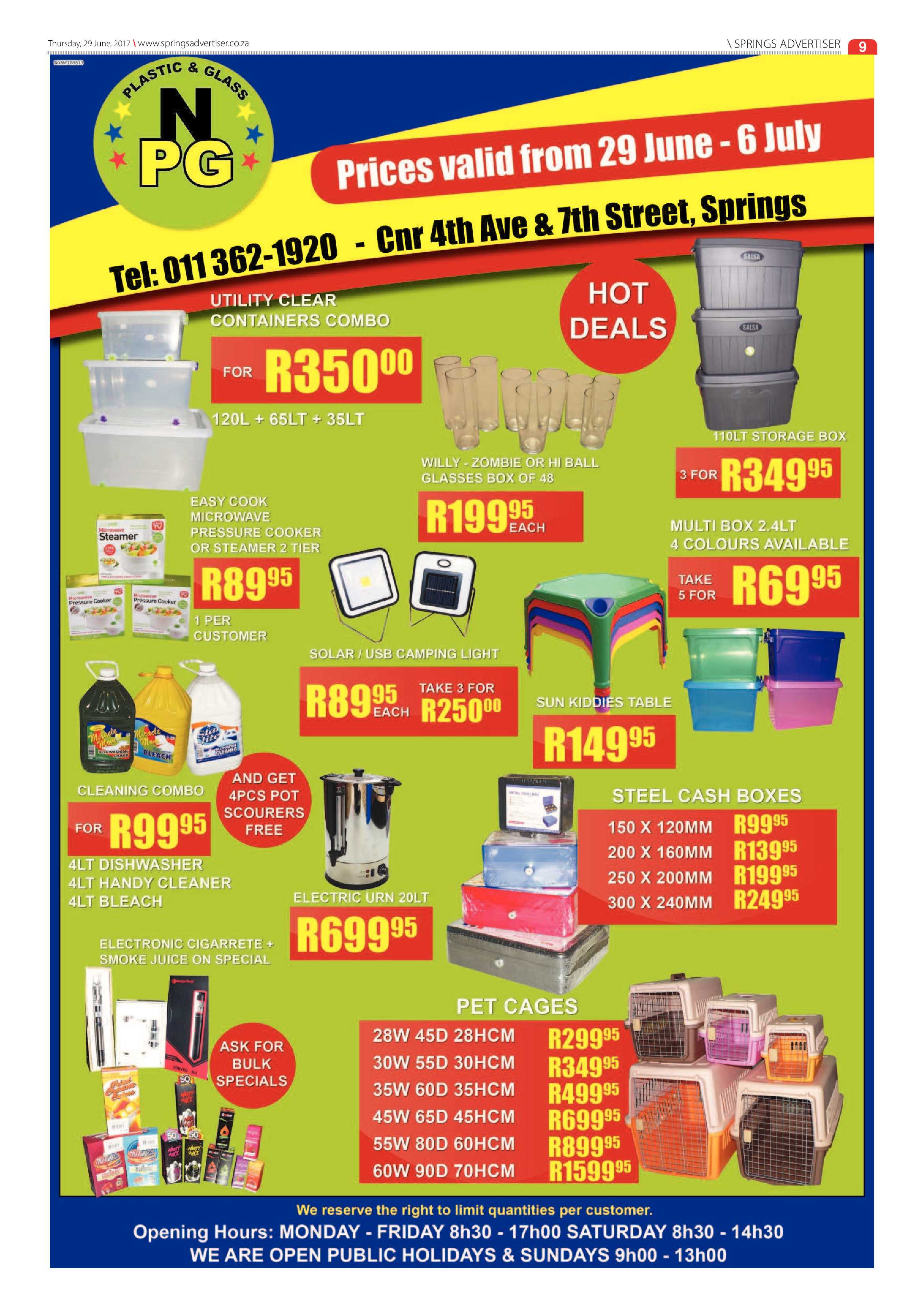 Springs Advertiser 29 June 2017 page 9