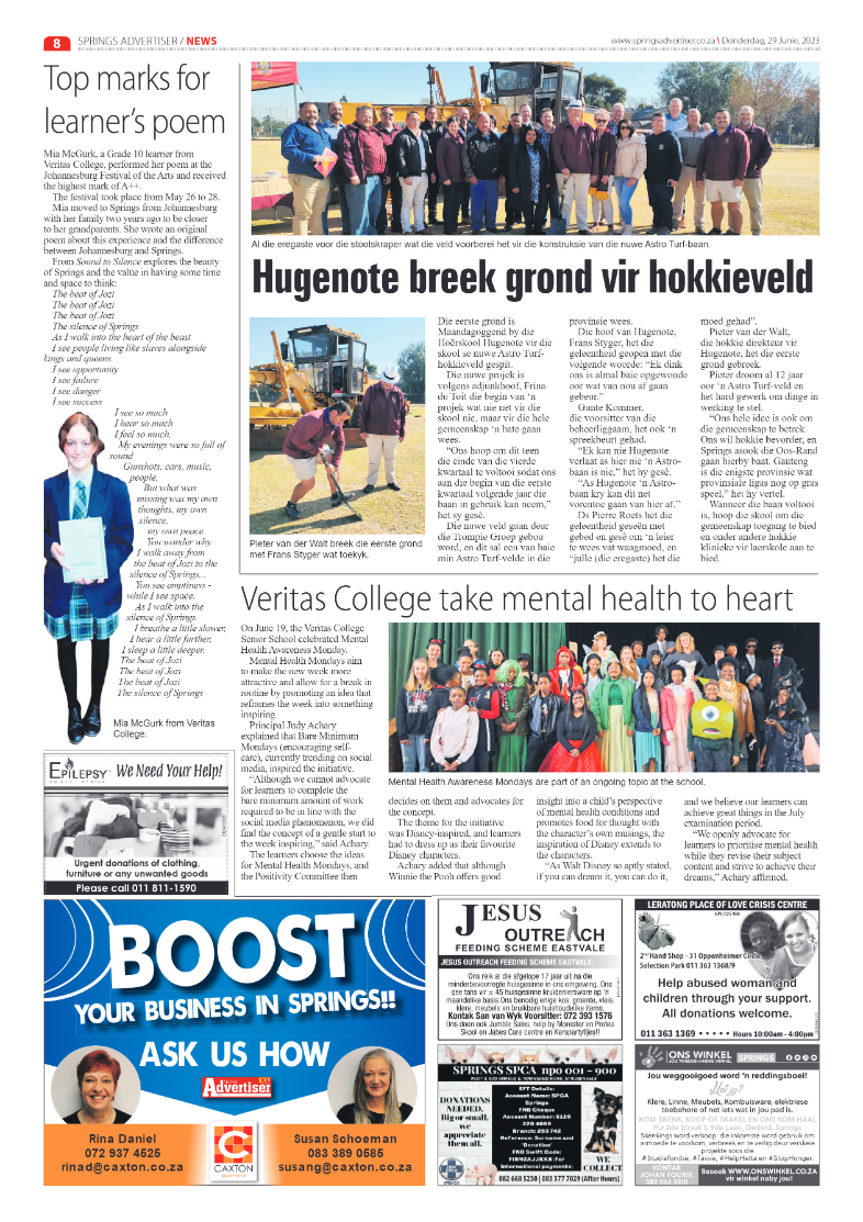 Springs Advertiser 29 June 2023 page 8
