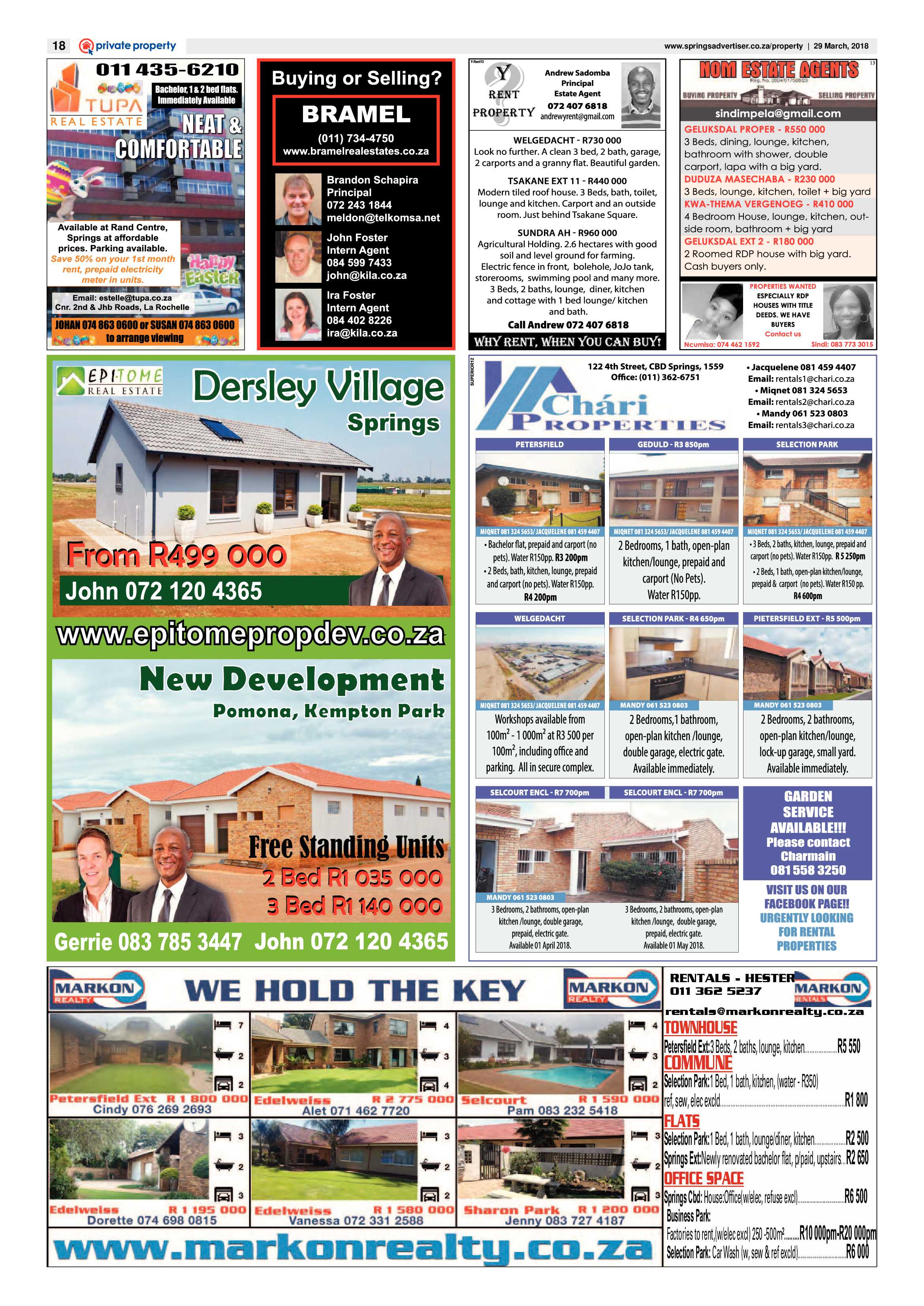 Springs Advertiser 29 March 2018 page 18