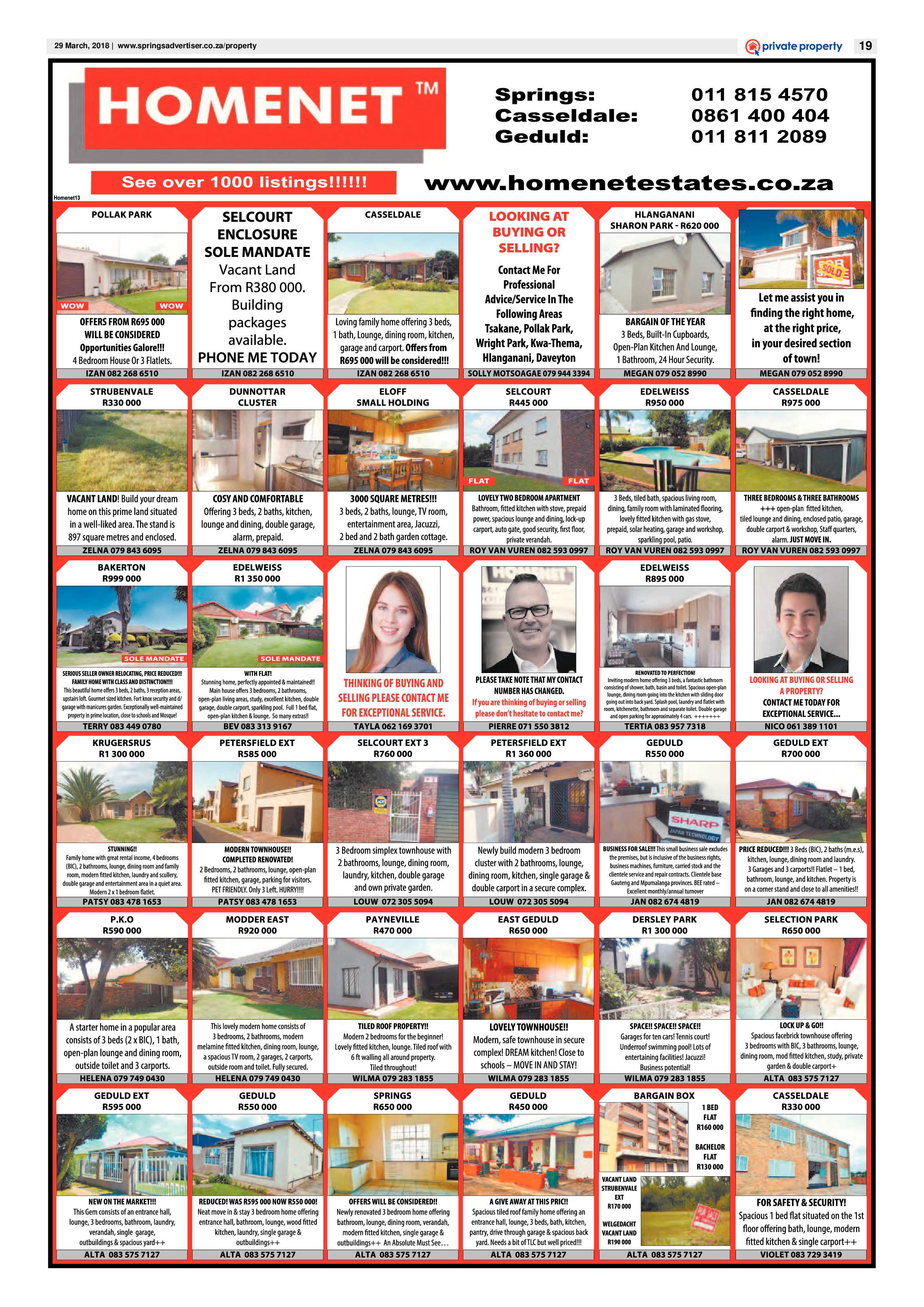 Springs Advertiser 29 March 2018 page 19