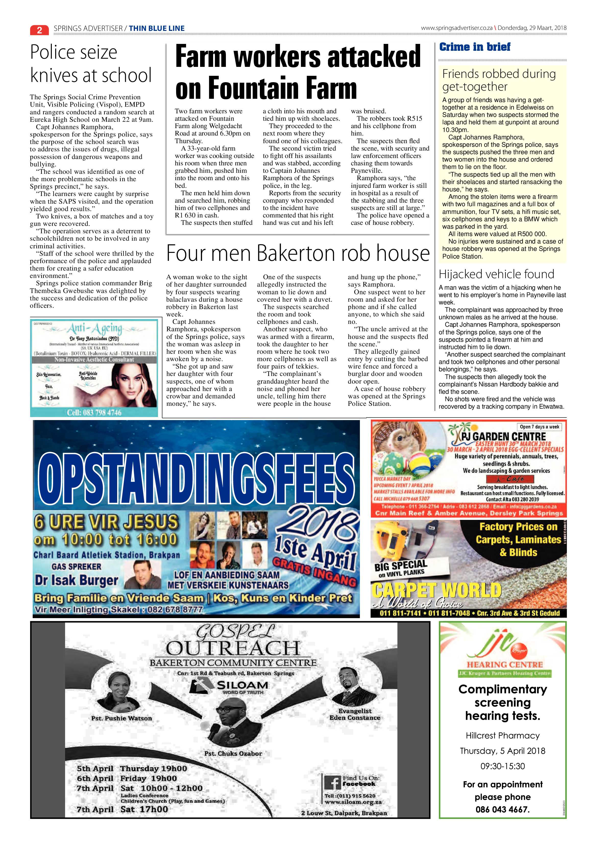 Springs Advertiser 29 March 2018 page 2