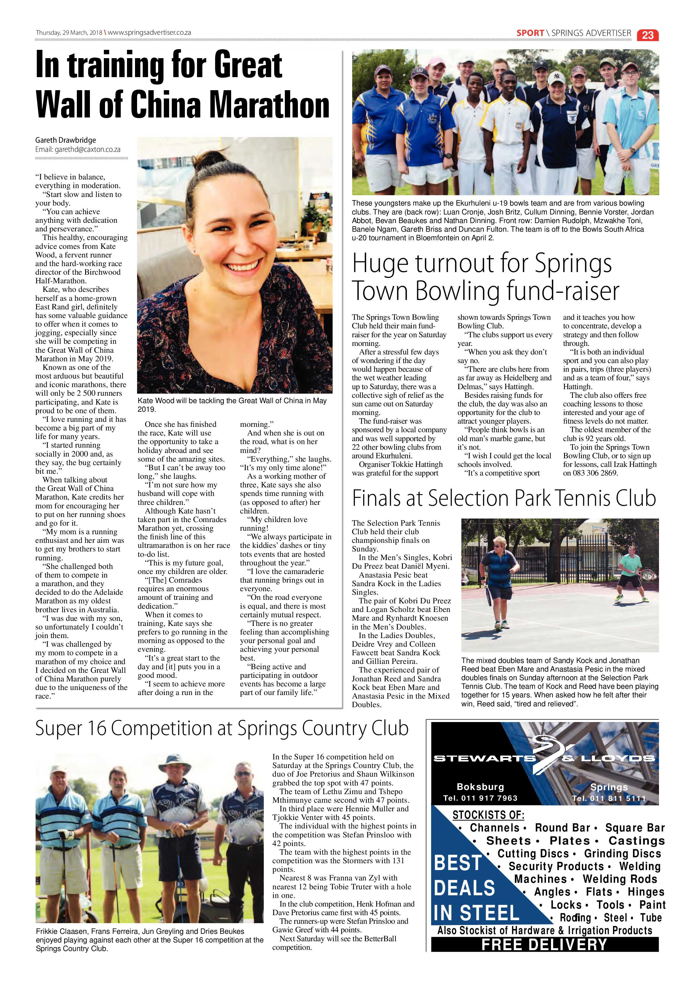 Springs Advertiser 29 March 2018 page 23