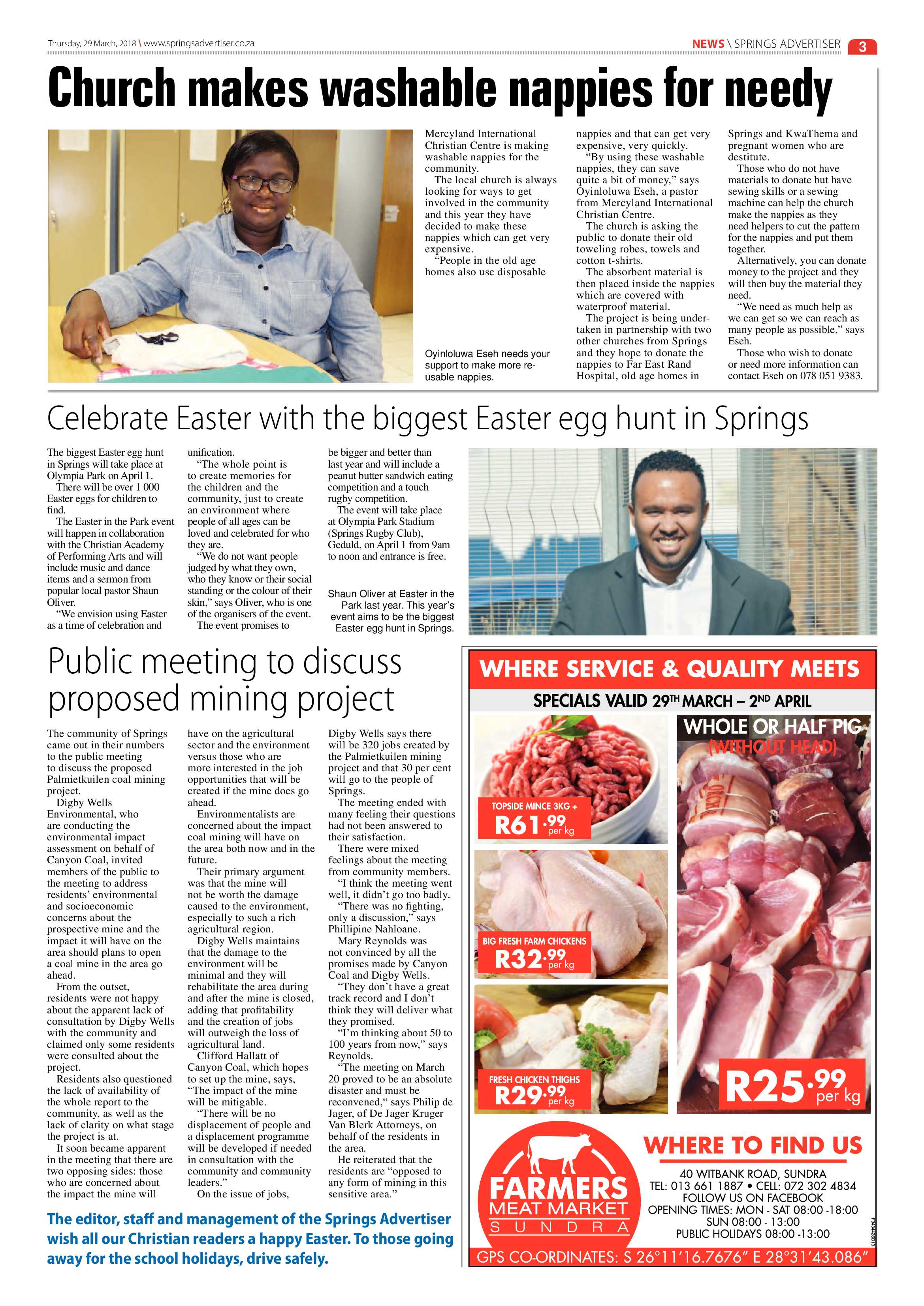 Springs Advertiser 29 March 2018 page 3
