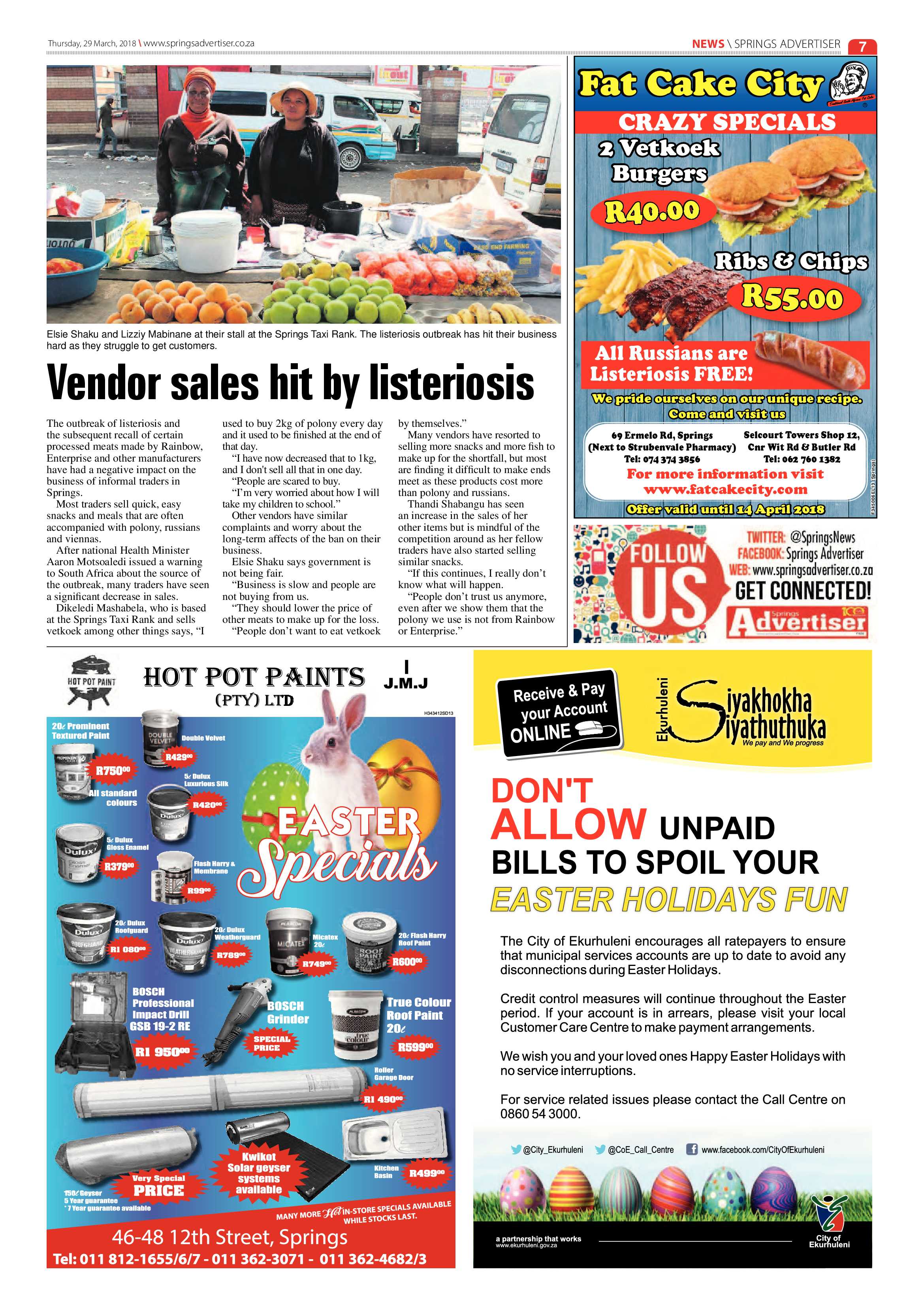 Springs Advertiser 29 March 2018 page 7