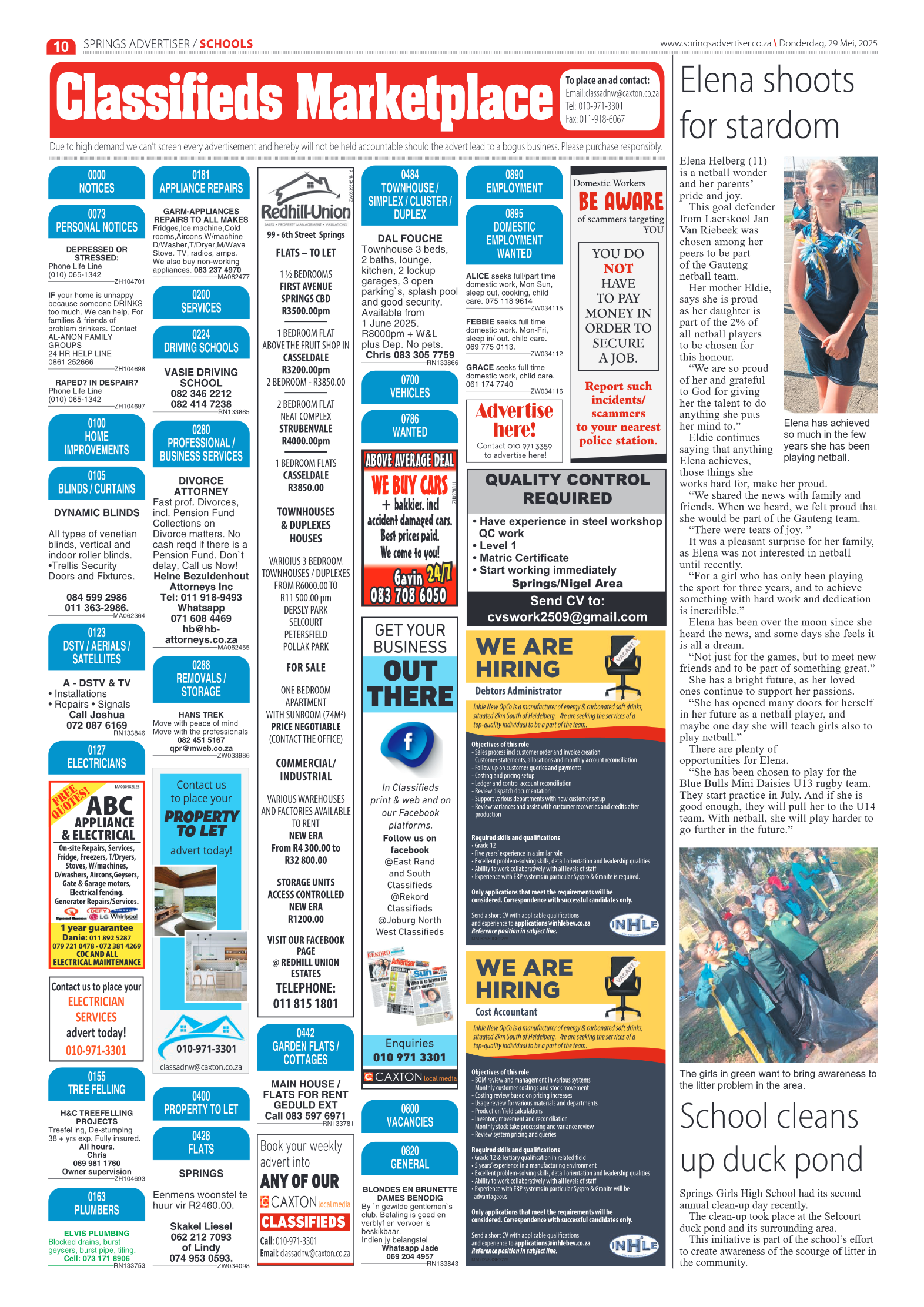 Springs Advertiser 29 May 2025 page 10