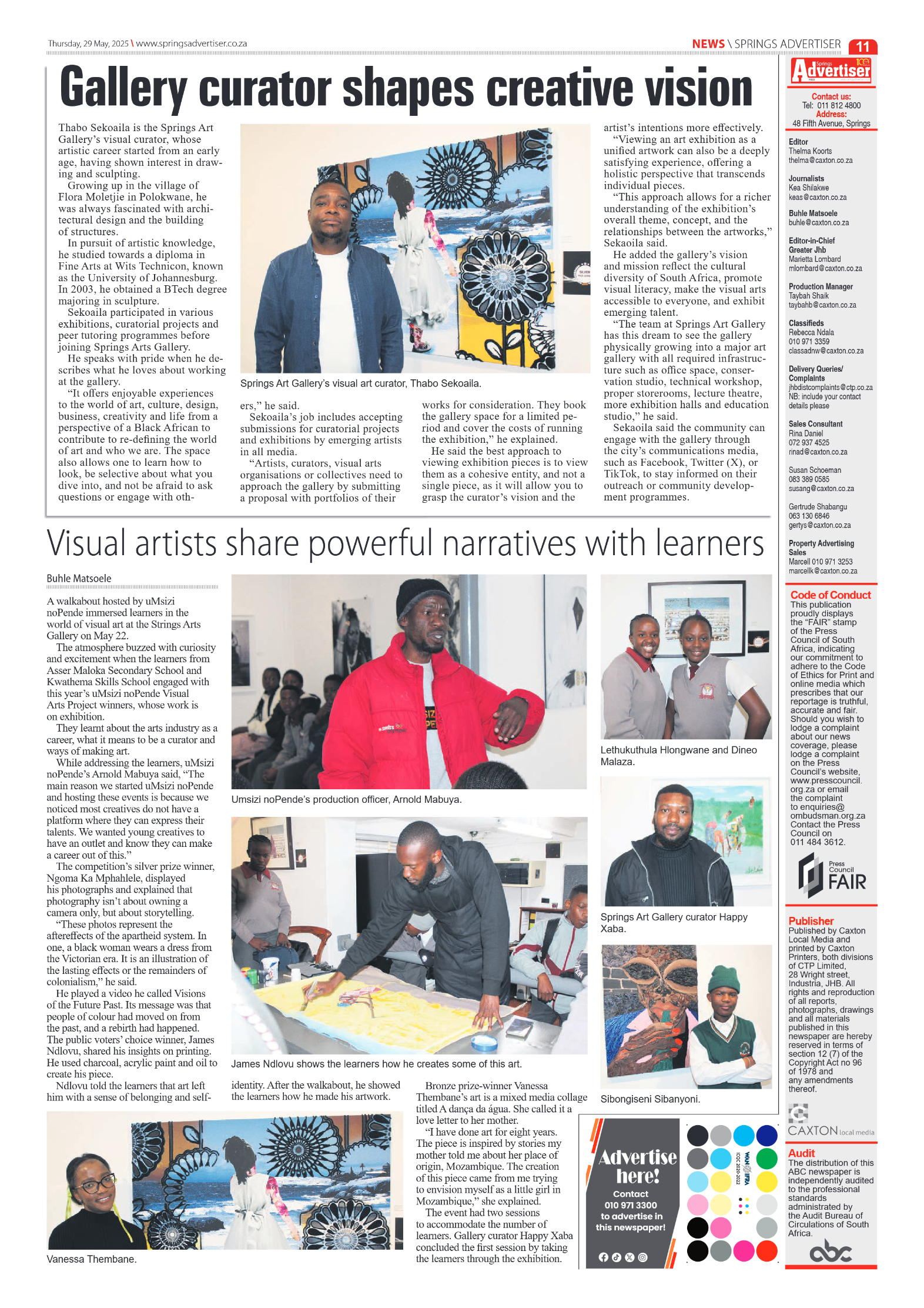 Springs Advertiser 29 May 2025 page 11