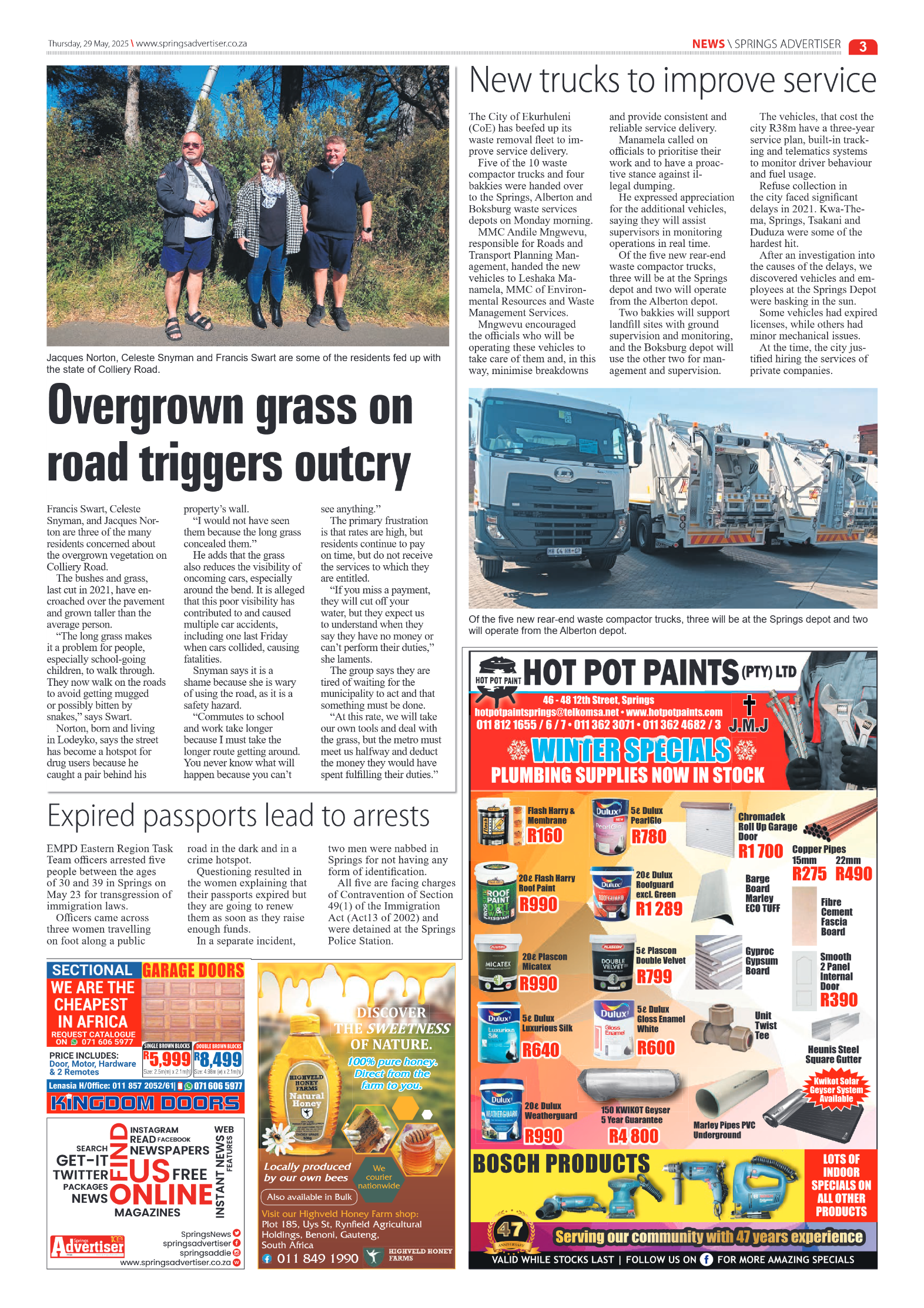 Springs Advertiser 29 May 2025 page 3