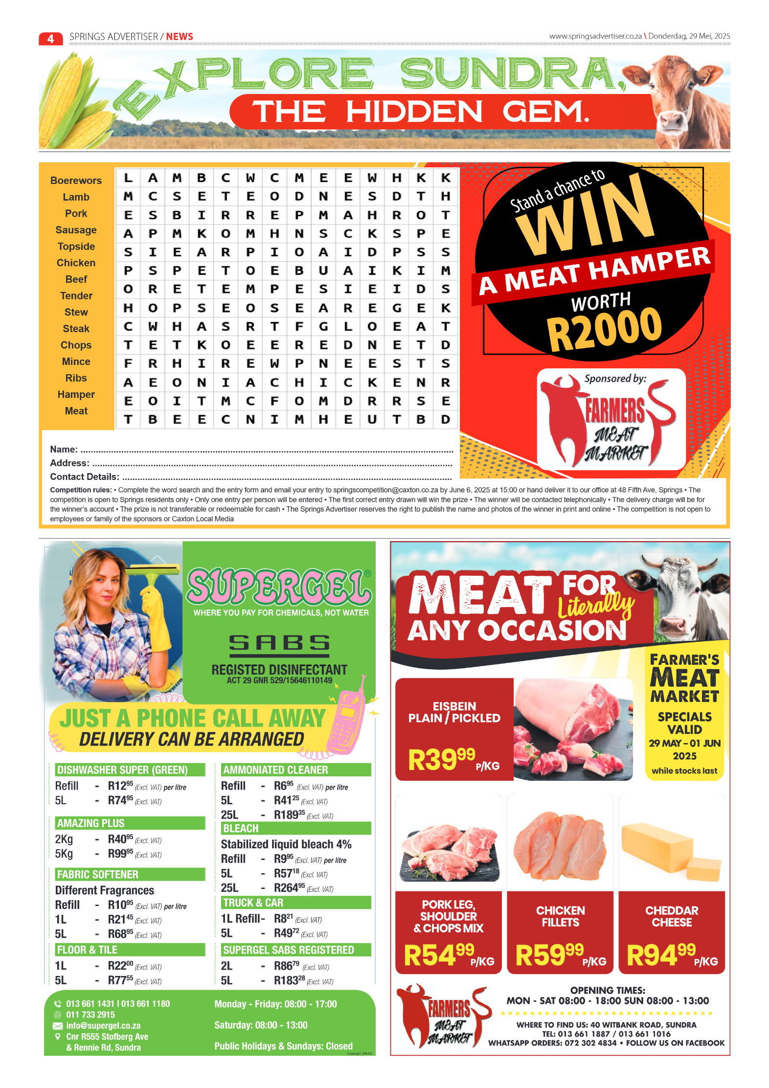 Springs Advertiser 29 May 2025 page 4