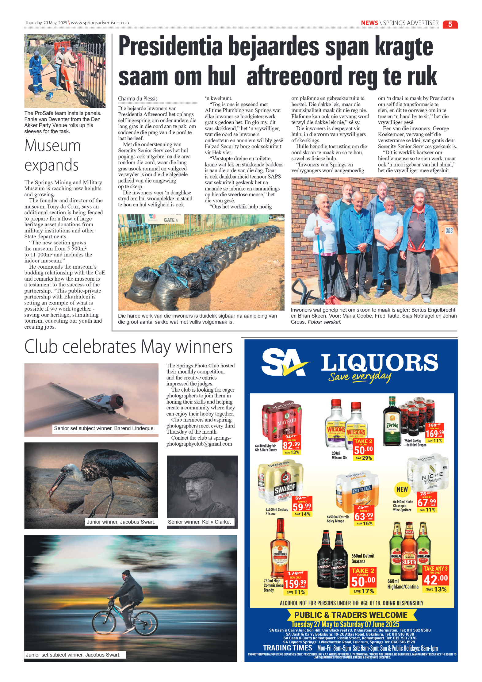 Springs Advertiser 29 May 2025 page 5