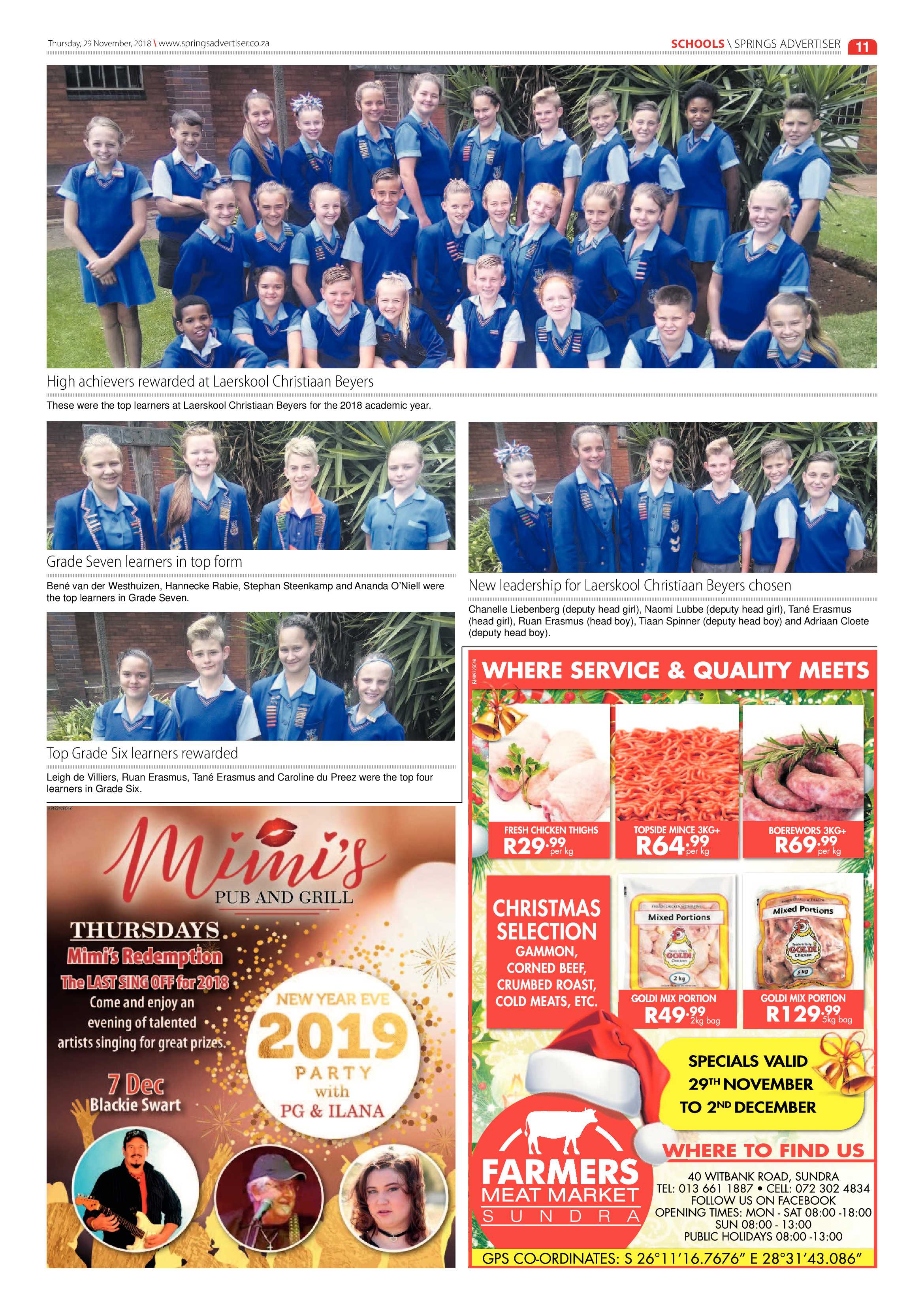 Springs Advertiser 29 November 2018 page 11
