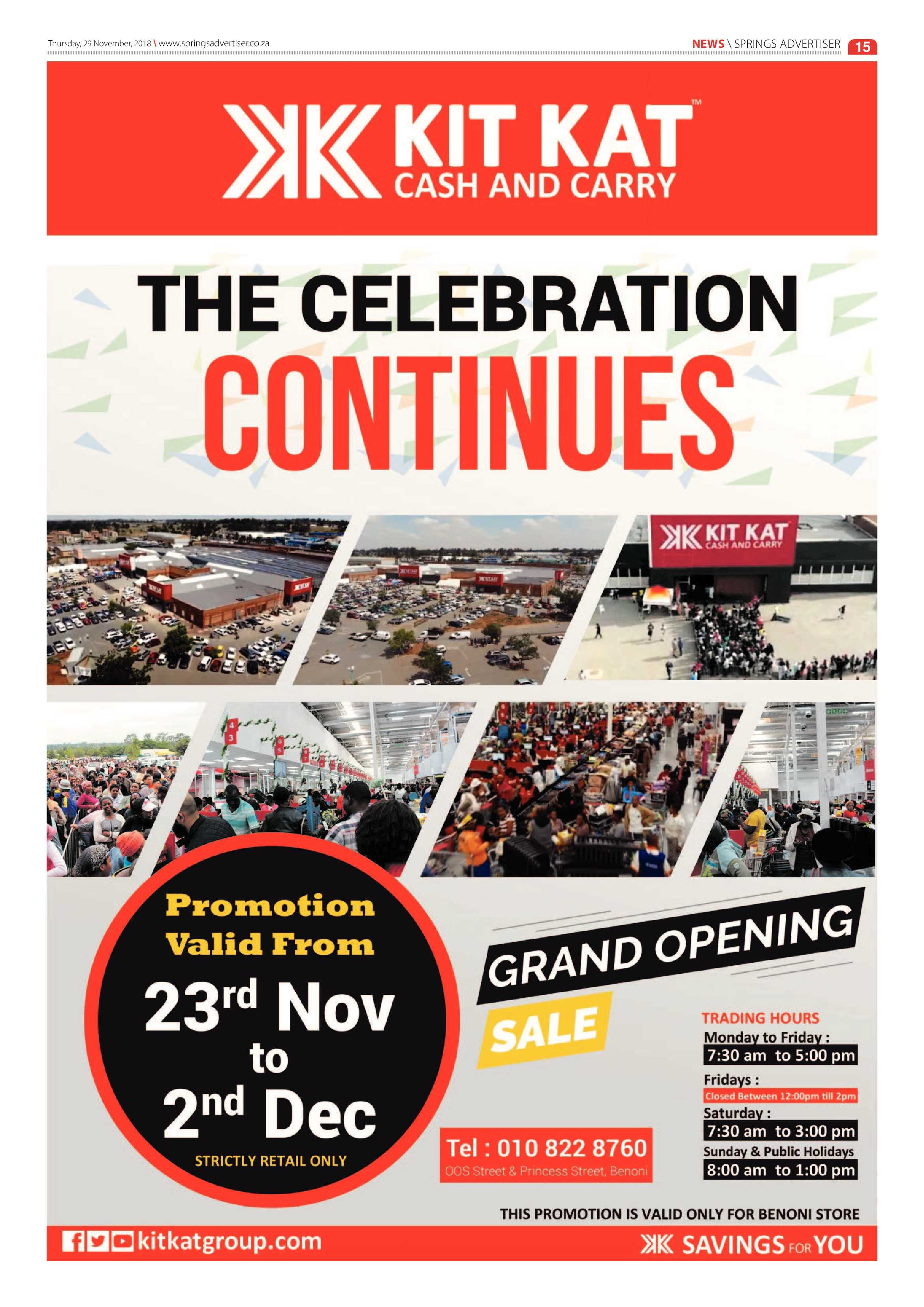 Springs Advertiser 29 November 2018 page 15