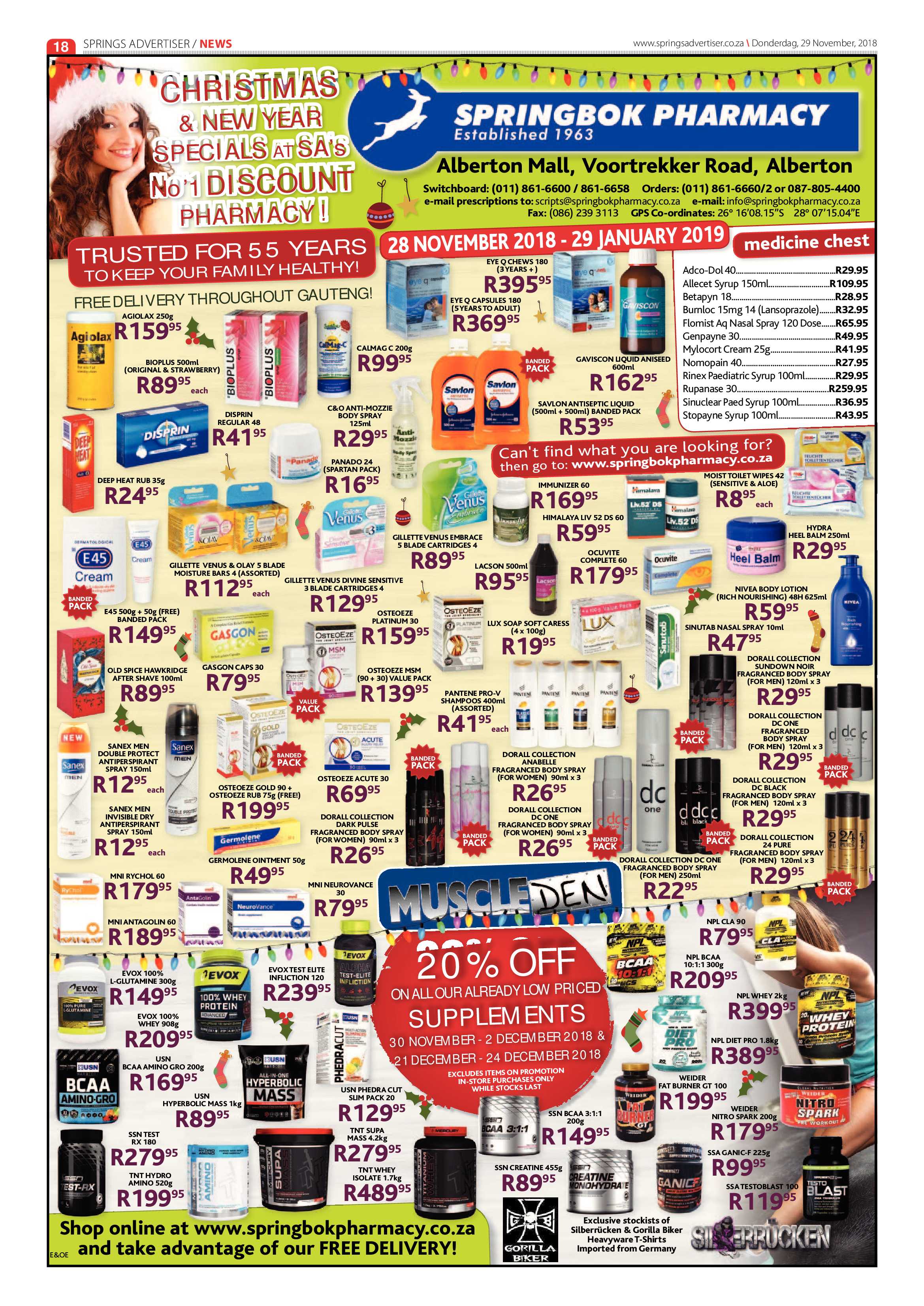 Springs Advertiser 29 November 2018 page 18
