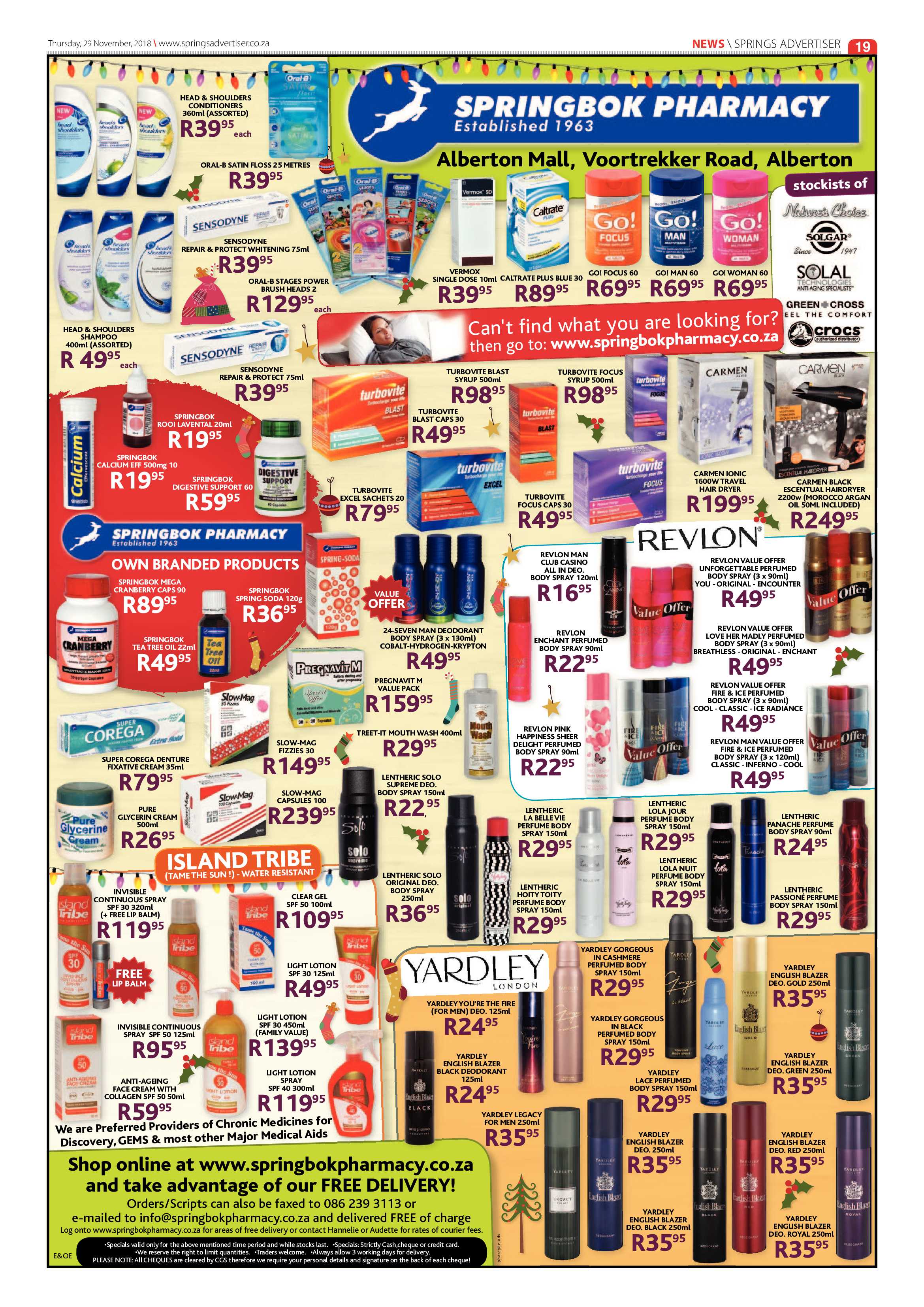Springs Advertiser 29 November 2018 page 19