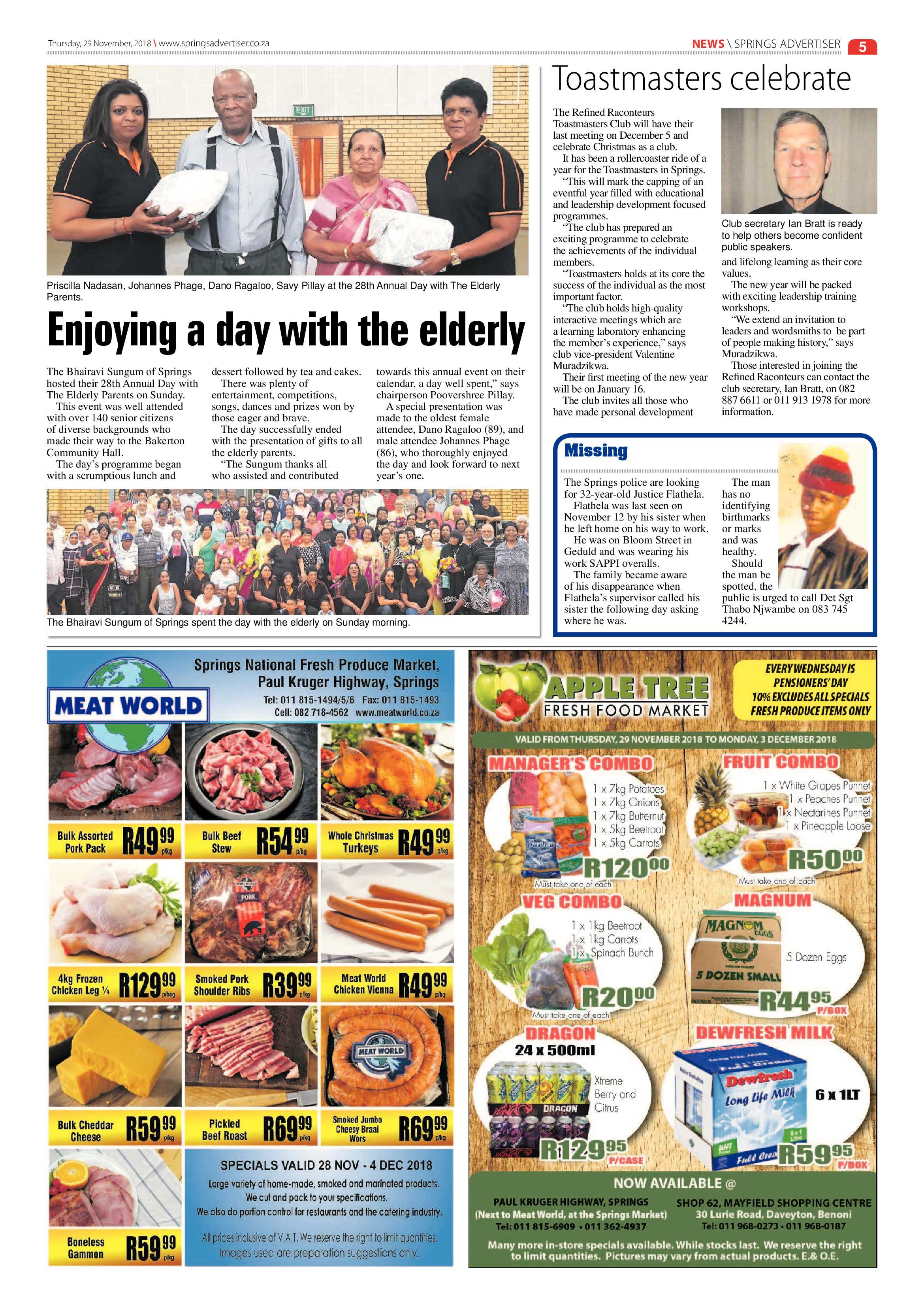 Springs Advertiser 29 November 2018 page 5