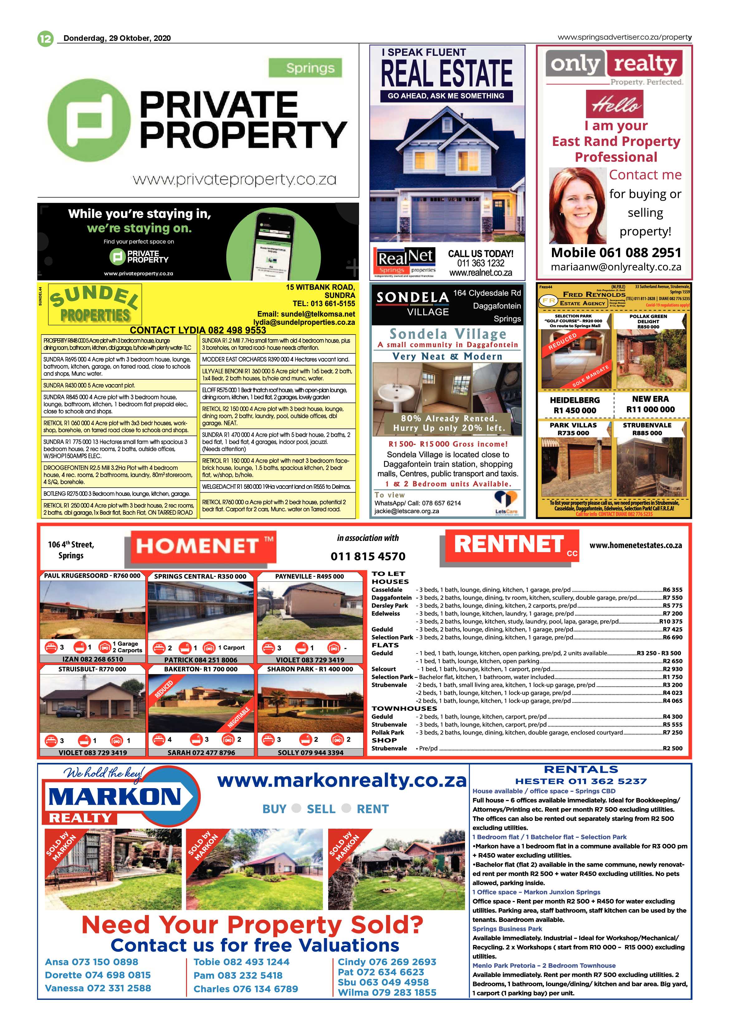 Springs Advertiser 29 October 2020 page 12