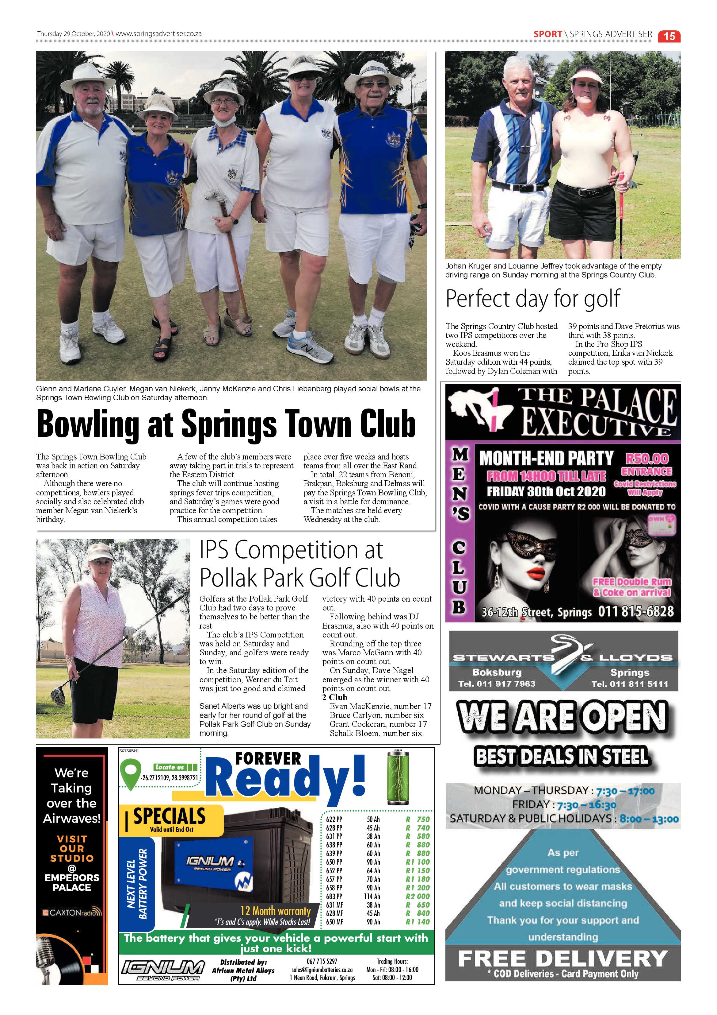 Springs Advertiser 29 October 2020 page 15