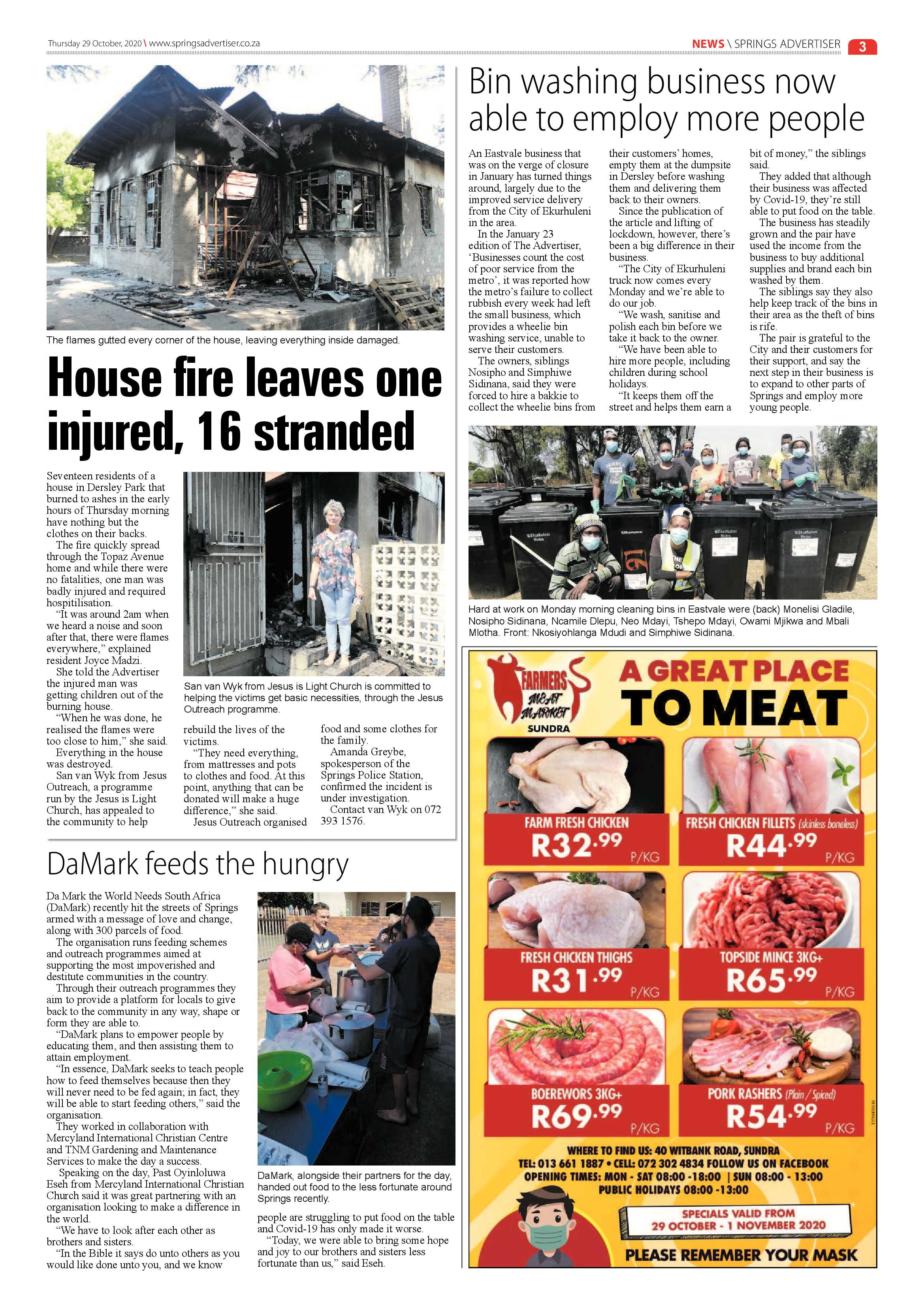 Springs Advertiser 29 October 2020 page 3