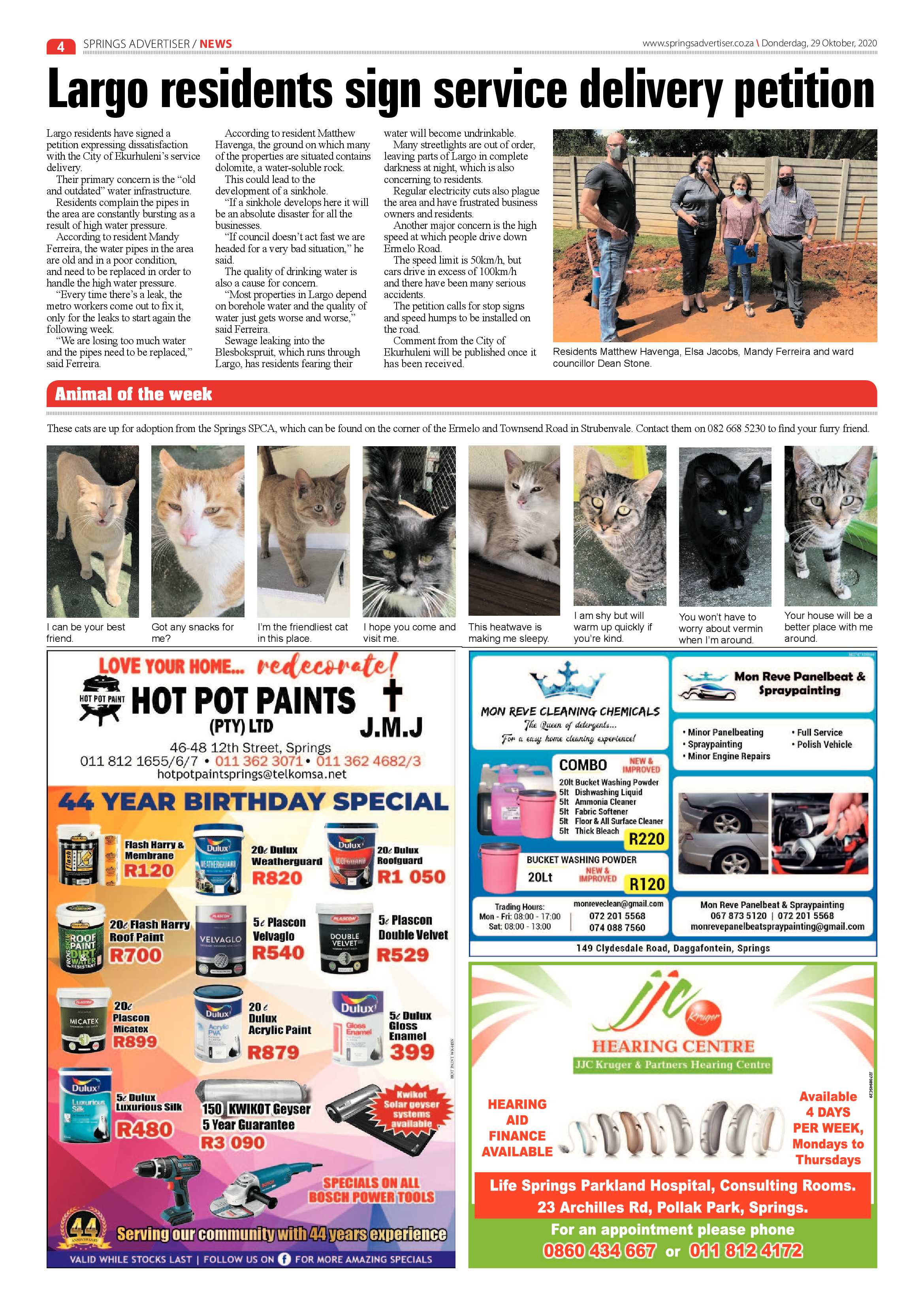 Springs Advertiser 29 October 2020 page 4