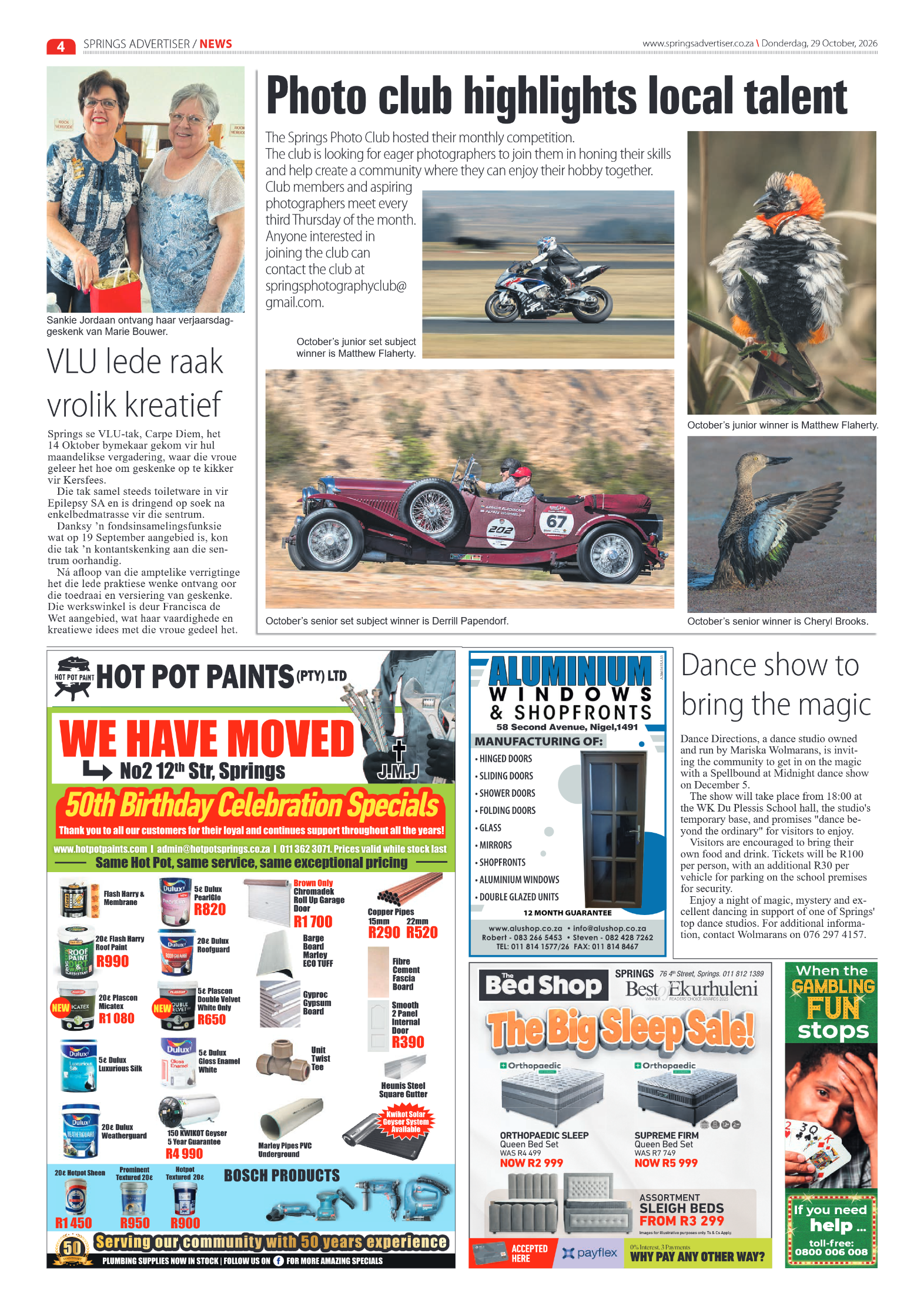 Springs Advertiser 29 October 2026 page 4