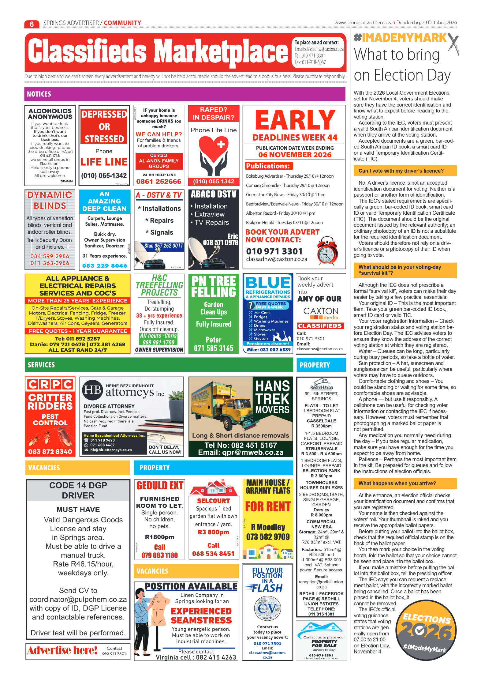 Springs Advertiser 29 October 2026 page 6