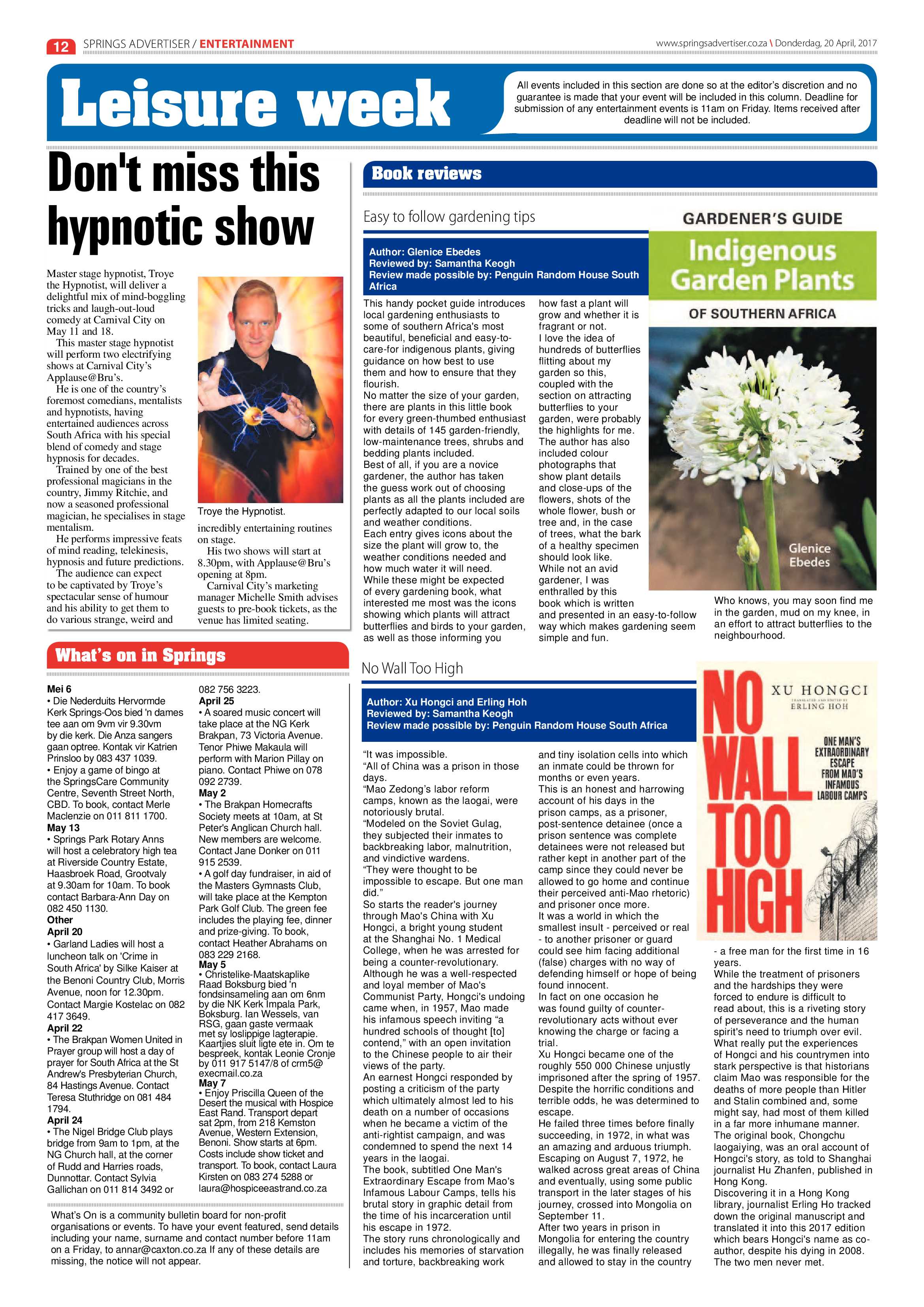 Springs Advertiser 2 April 2017 page 12