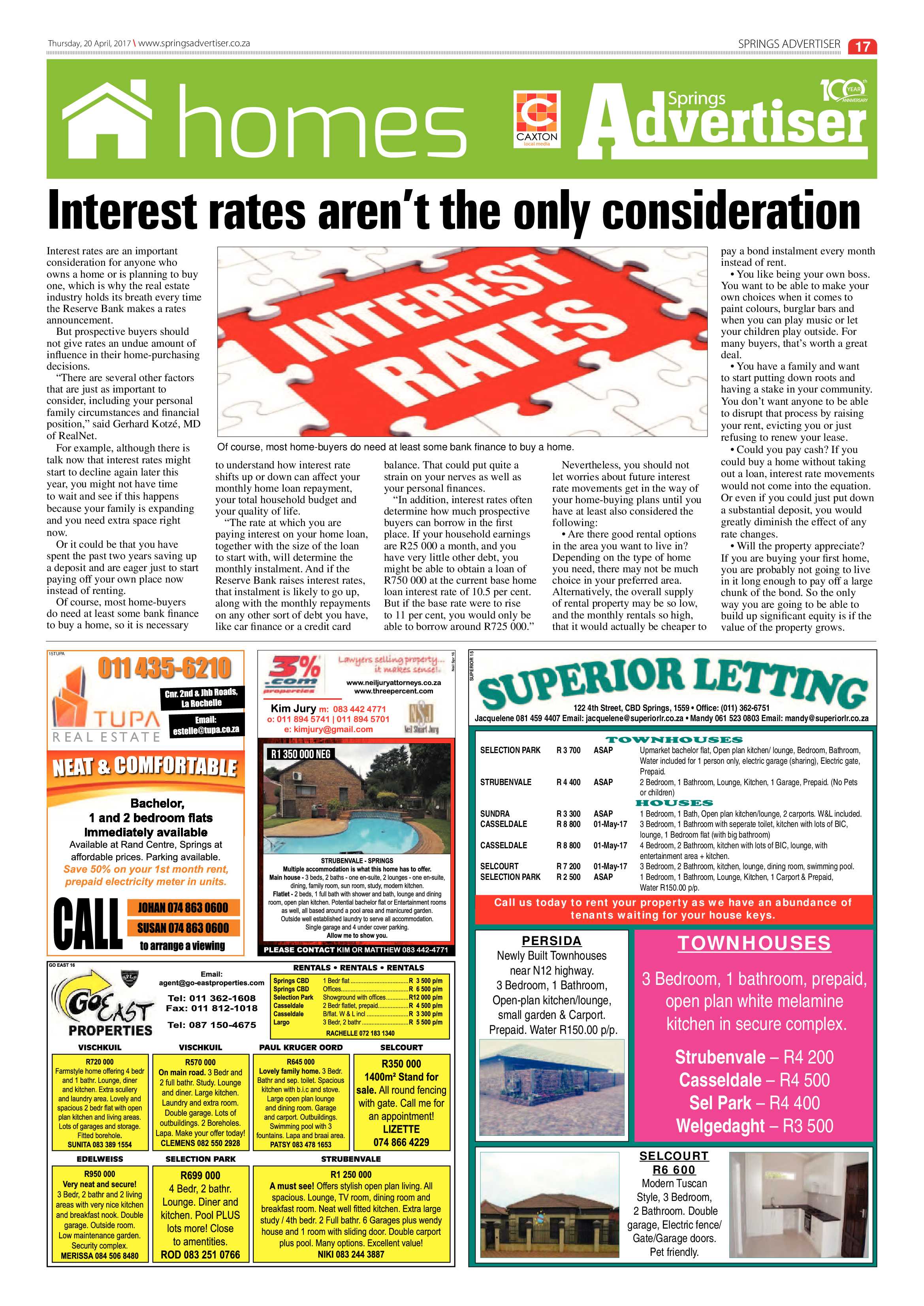 Springs Advertiser 2 April 2017 page 17