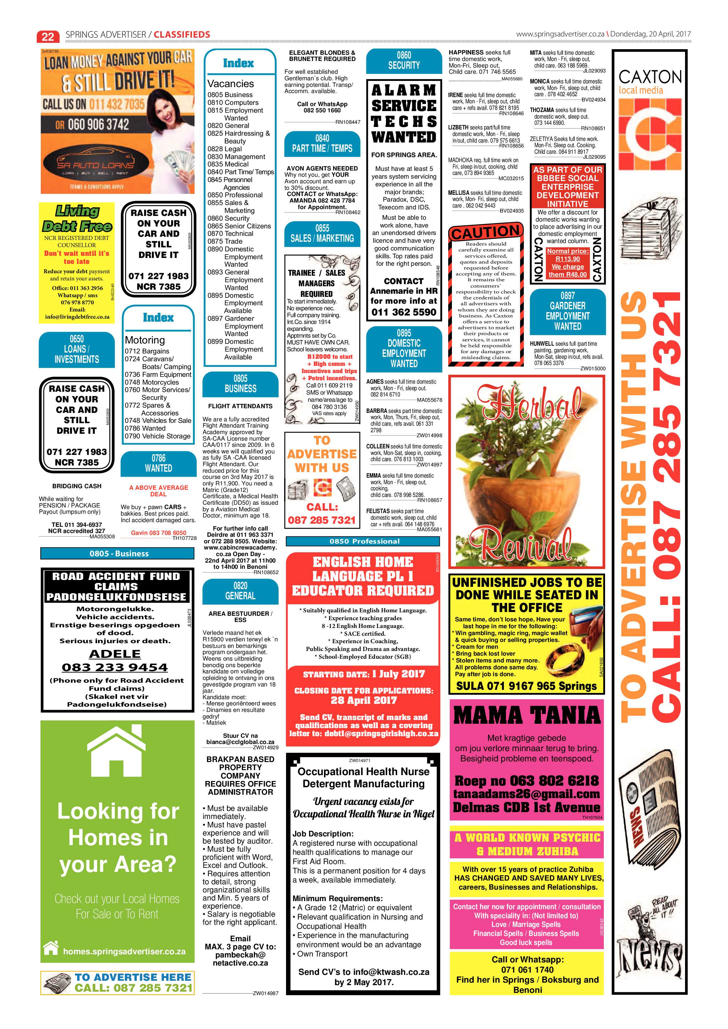 Springs Advertiser 2 April 2017 page 22