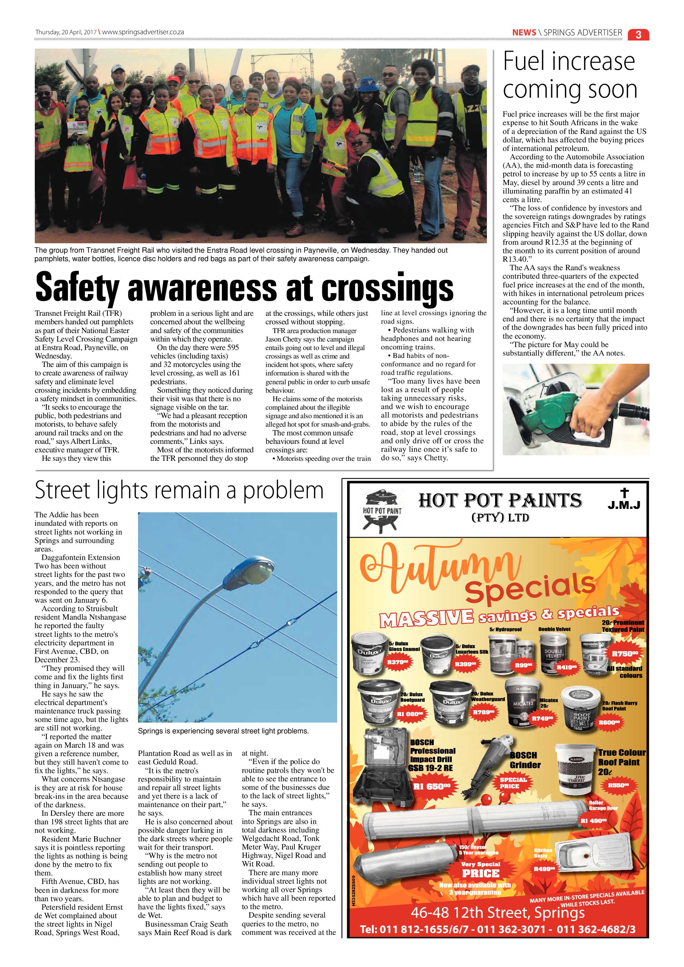 Springs Advertiser 2 April 2017 page 3