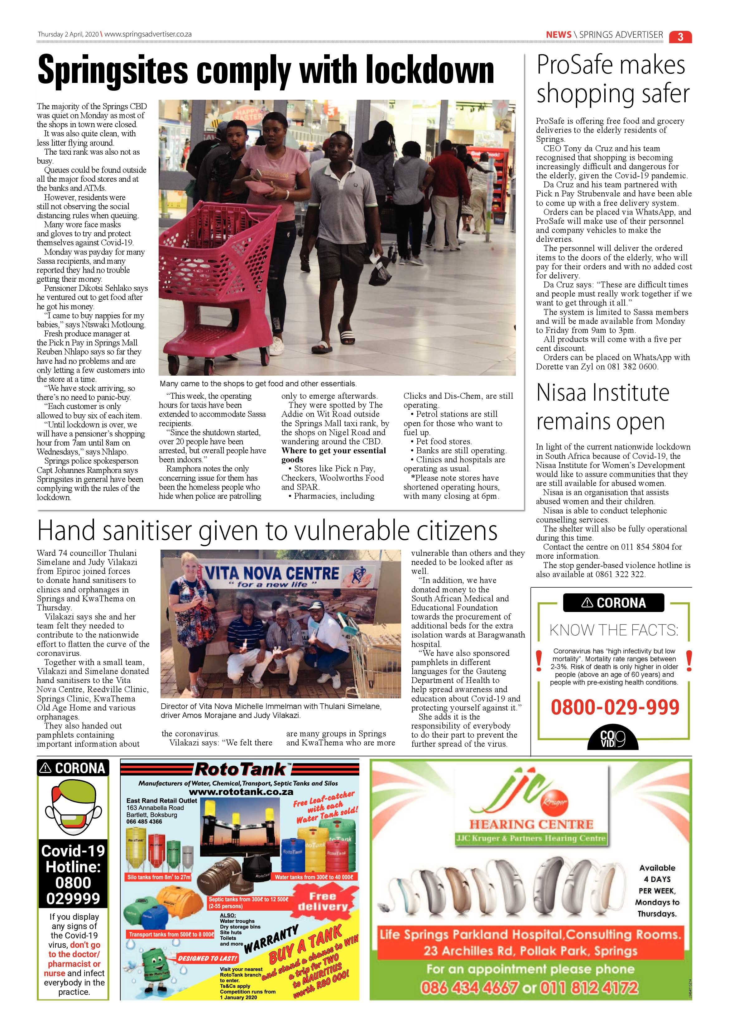 Springs Advertiser 2 April 2020 page 3
