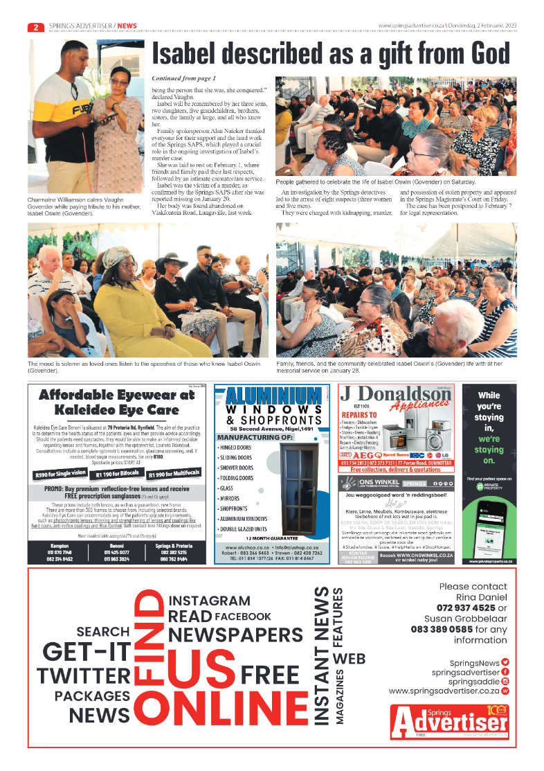 Springs Advertiser 2 February 2023 page 2