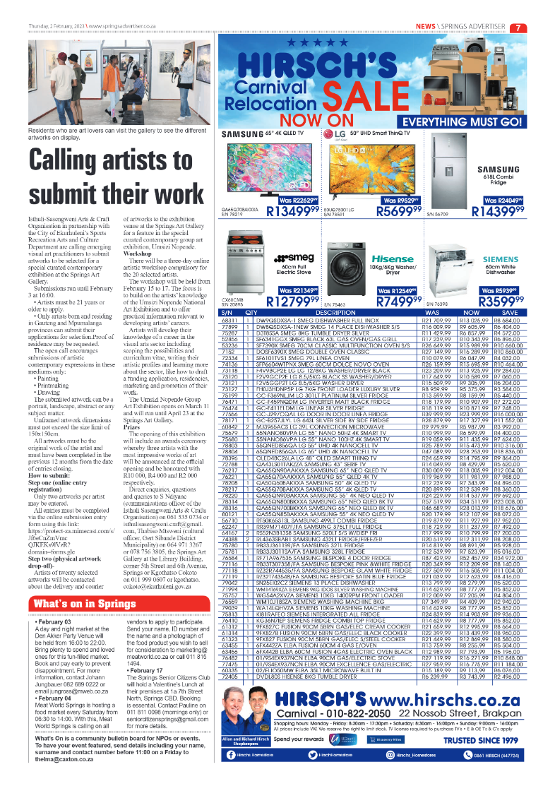 Springs Advertiser 2 February 2023 page 7