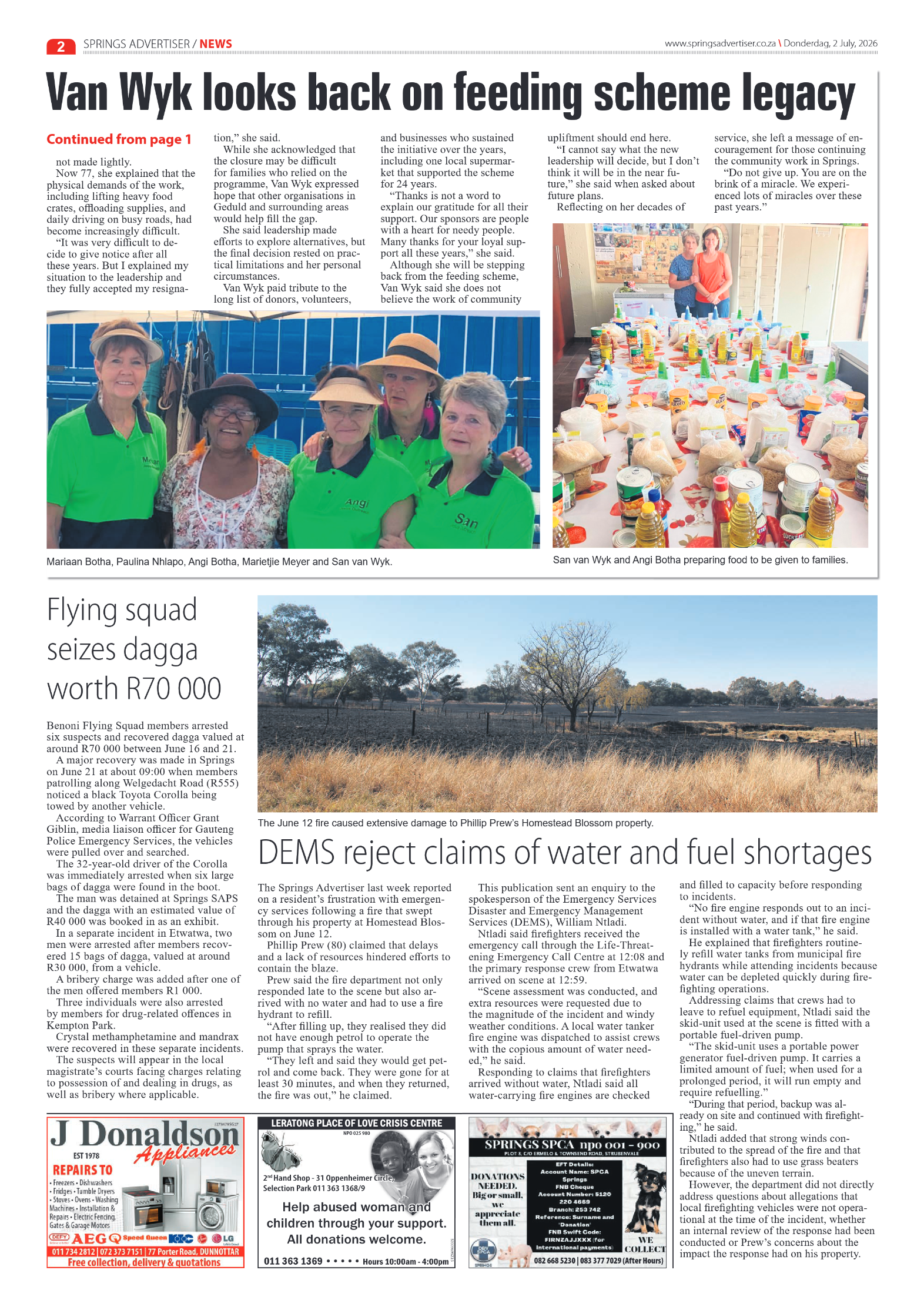 Springs Advertiser 2 July 2026 page 2