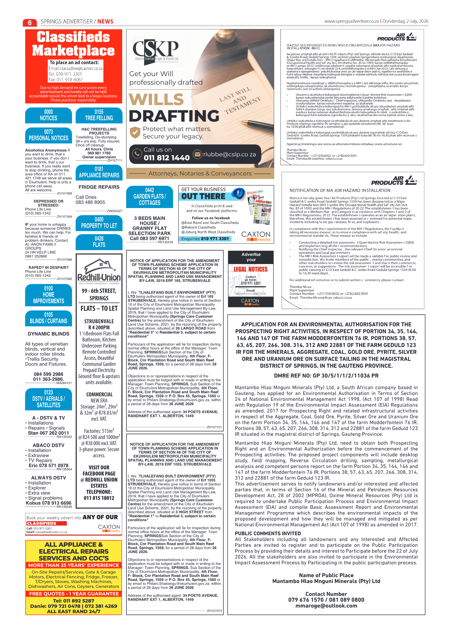 Springs Advertiser 2 July 2026 page 6