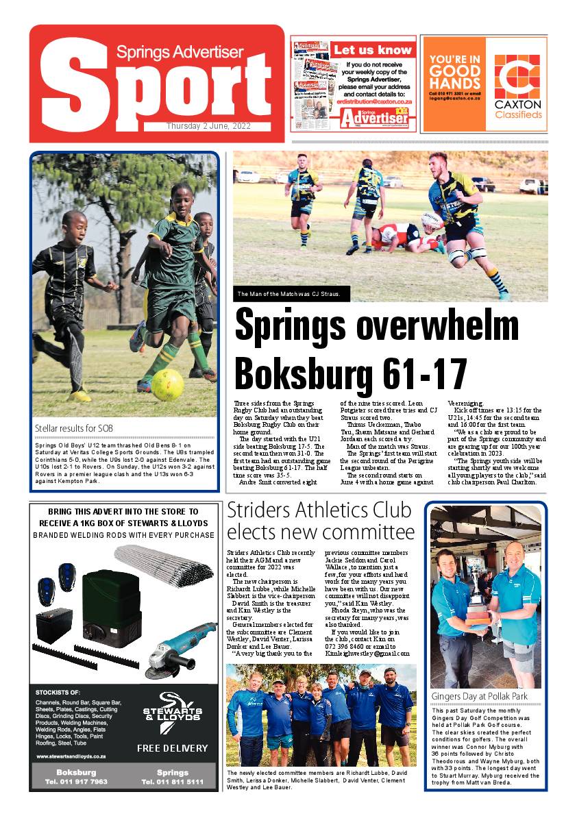 Springs Advertiser 2 June 2022 page 12