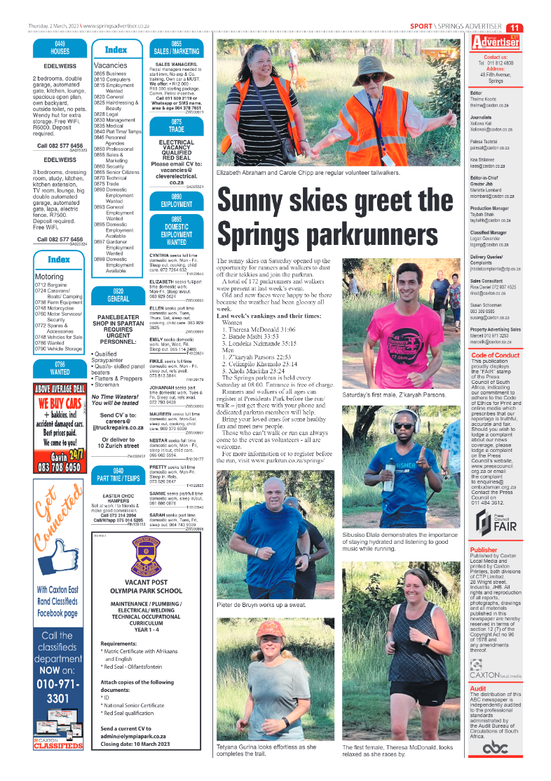Springs Advertiser 2 March 2023 page 11