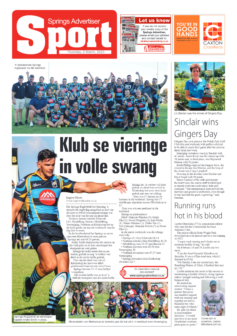 Springs Advertiser 2 March 2023 page 12
