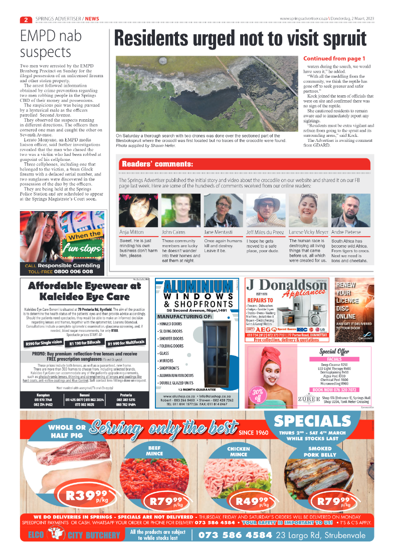 Springs Advertiser 2 March 2023 page 2