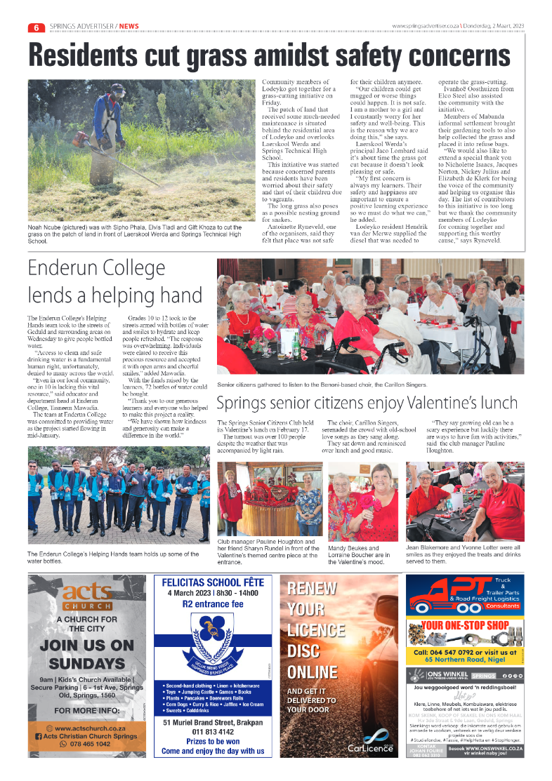 Springs Advertiser 2 March 2023 page 6