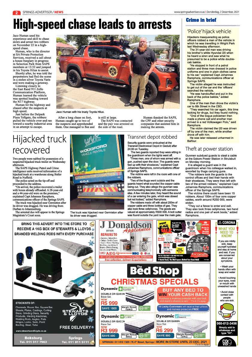 Springs Advertiser 2 December 2021 page 2