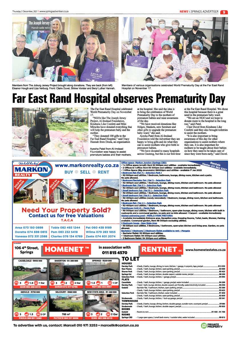 Springs Advertiser 2 December 2021 page 9
