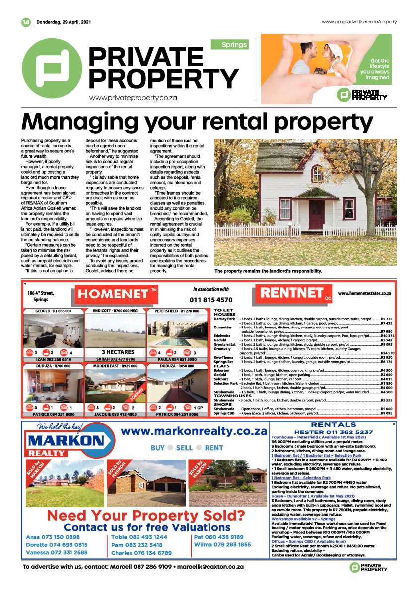 Springs Advertiser 30 April 2021 page 14