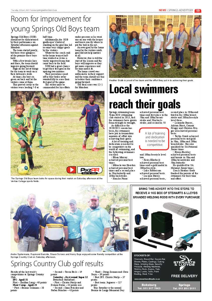 Springs Advertiser 30 April 2021 page 19