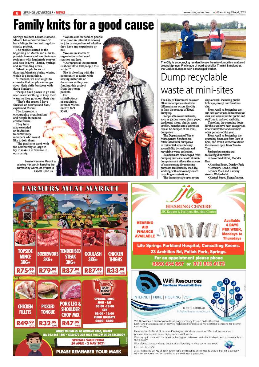 Springs Advertiser 30 April 2021 page 6
