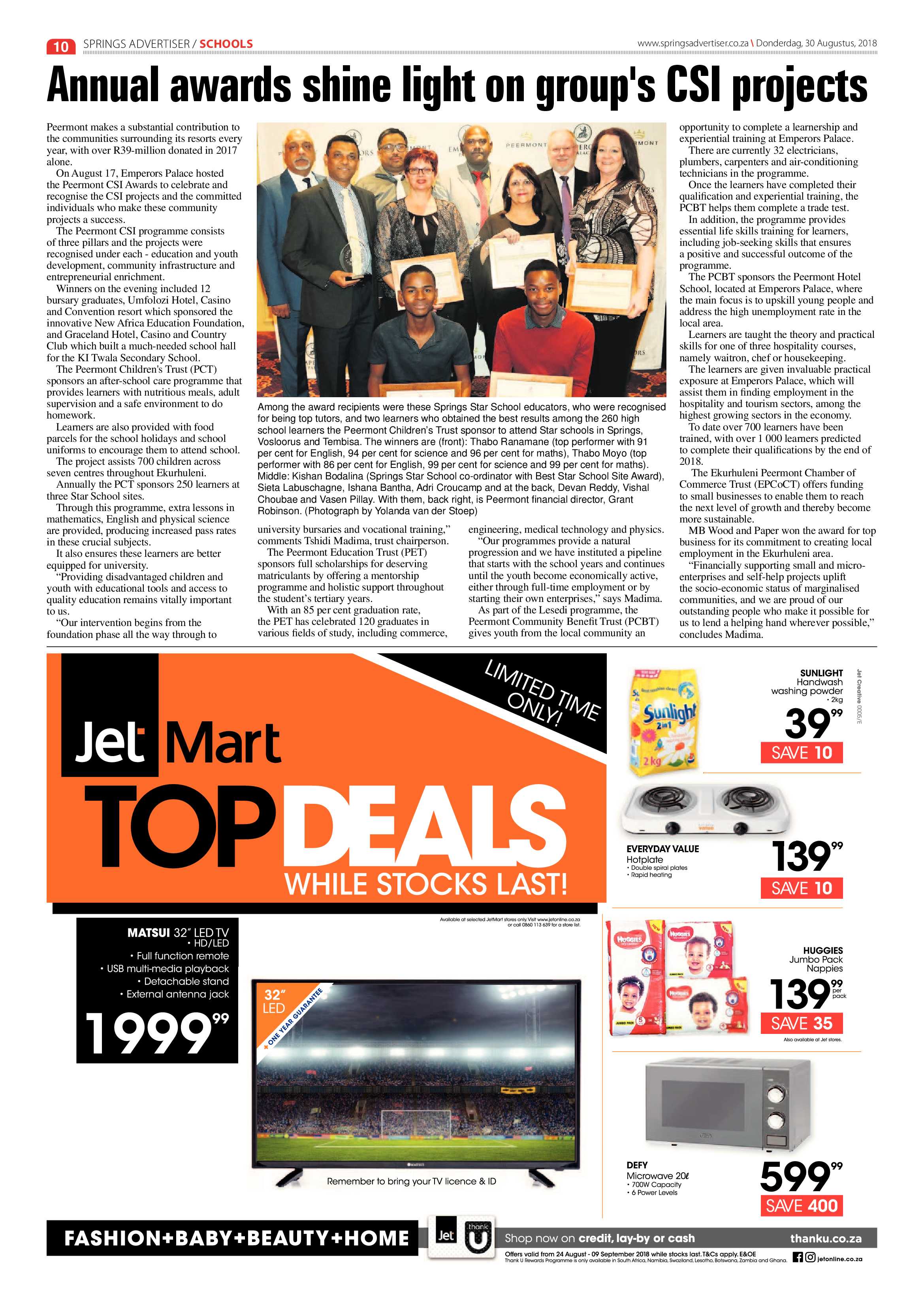 Springs Advertiser 30 August 2018 page 10
